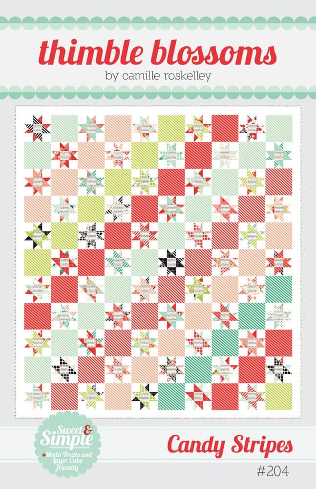 Candy Stripes Pattern #204 by Thimble Blossoms