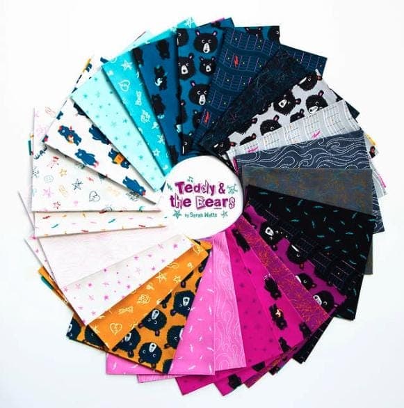 Teddy And The Bears Flames Daisy RS2109 17 by Sarah Watts for Ruby Star Society- Moda- 1/2 yard - image 3
