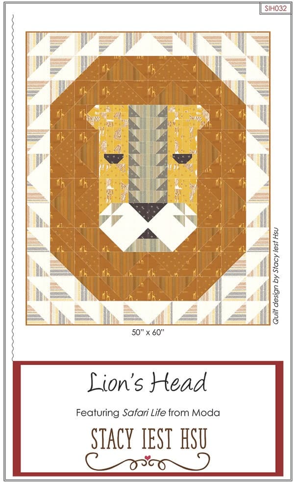 Lion's Head Pattern  by Stacy Iest Hsu from Moda
