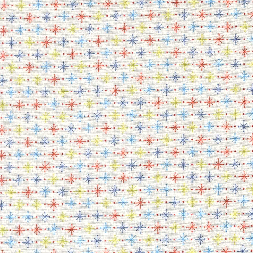 Rosie Twinkling Star Whipped Cream 35422 11 by Fig Tree- Moda- 1/2 Yard