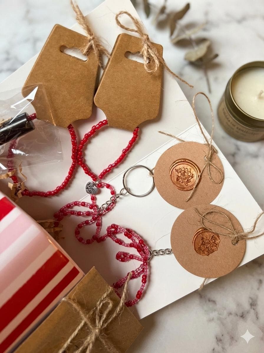 Mom Daughter Matching Mugs, Bracelets, Keychains, Rose Tea Gift Set - image 5