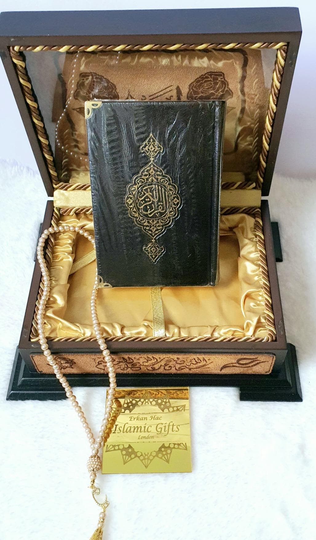 Wooden Boxed Qur'an Gift: Islamic Wedding Eid Ramadan Gift - image 5