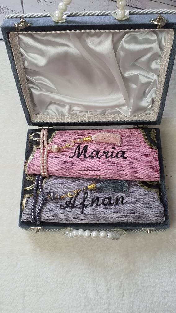 Personalized Islamic Gift Set: Quran, Prayer Mat, Pearl Tasbih - image 5