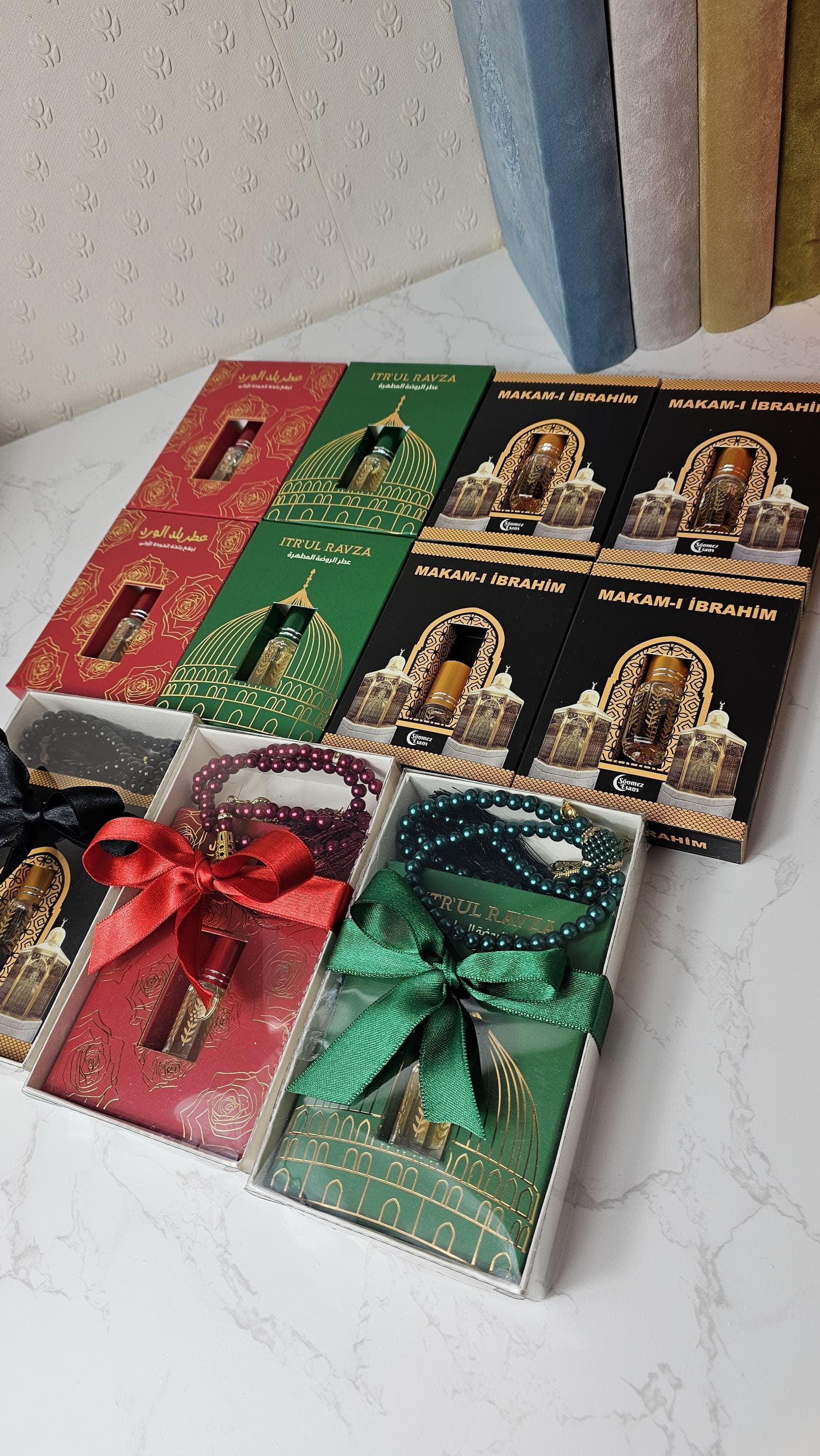 Islamic Essence Ramadan Gift Maqam Ibrahim Oud Attar Al Ka'ba Muslim Oud Oil Kaaba Perfume Itr'ul Ravza Eid Gift Muslim Favours Rose Scent, Islamic favors, Islamic wedding gifts, Wedding favours, wedding presents, scent favours, islamic presents