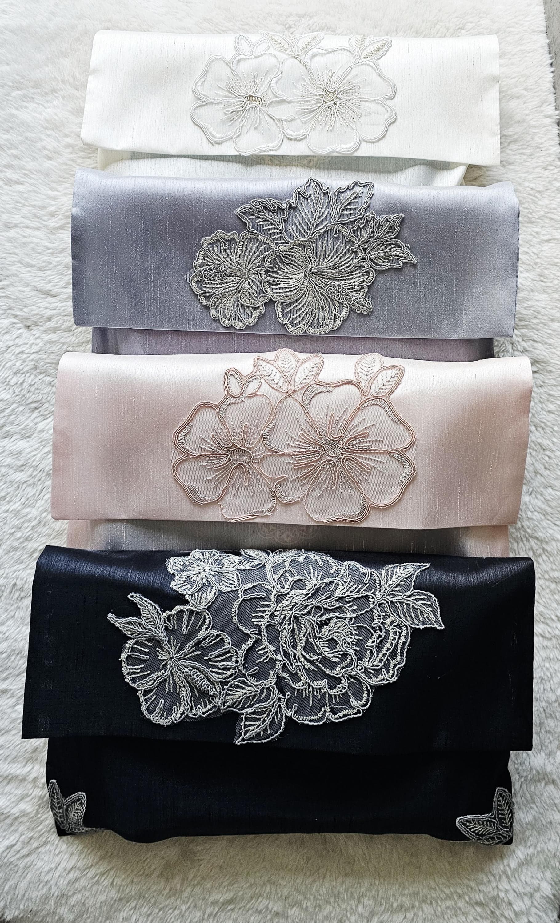 Luxury Lace Quran Cover – Large Floral Guipure Islamic Book Sleeve – Satin Applique Case - image 5