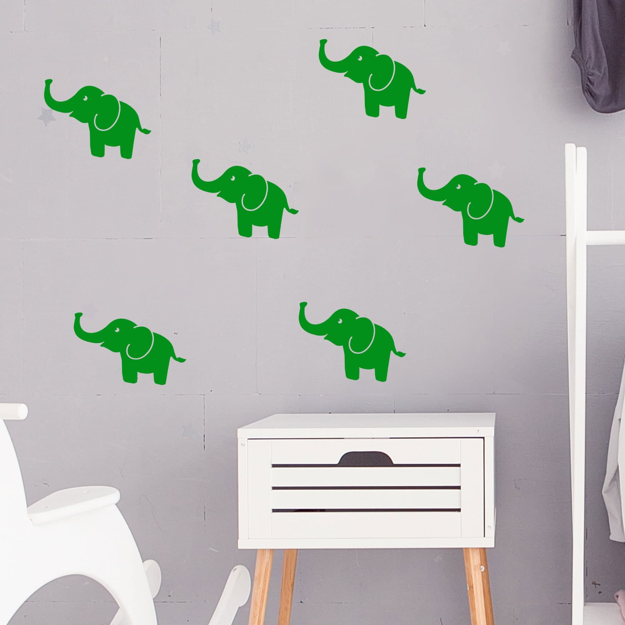 Baby Elephant Wall Decals / Nursery Wall Stickers / Baby Room Decor / Animal Vinyls / Baby Shower Gift/ Safari Animal wall stickers - image 4
