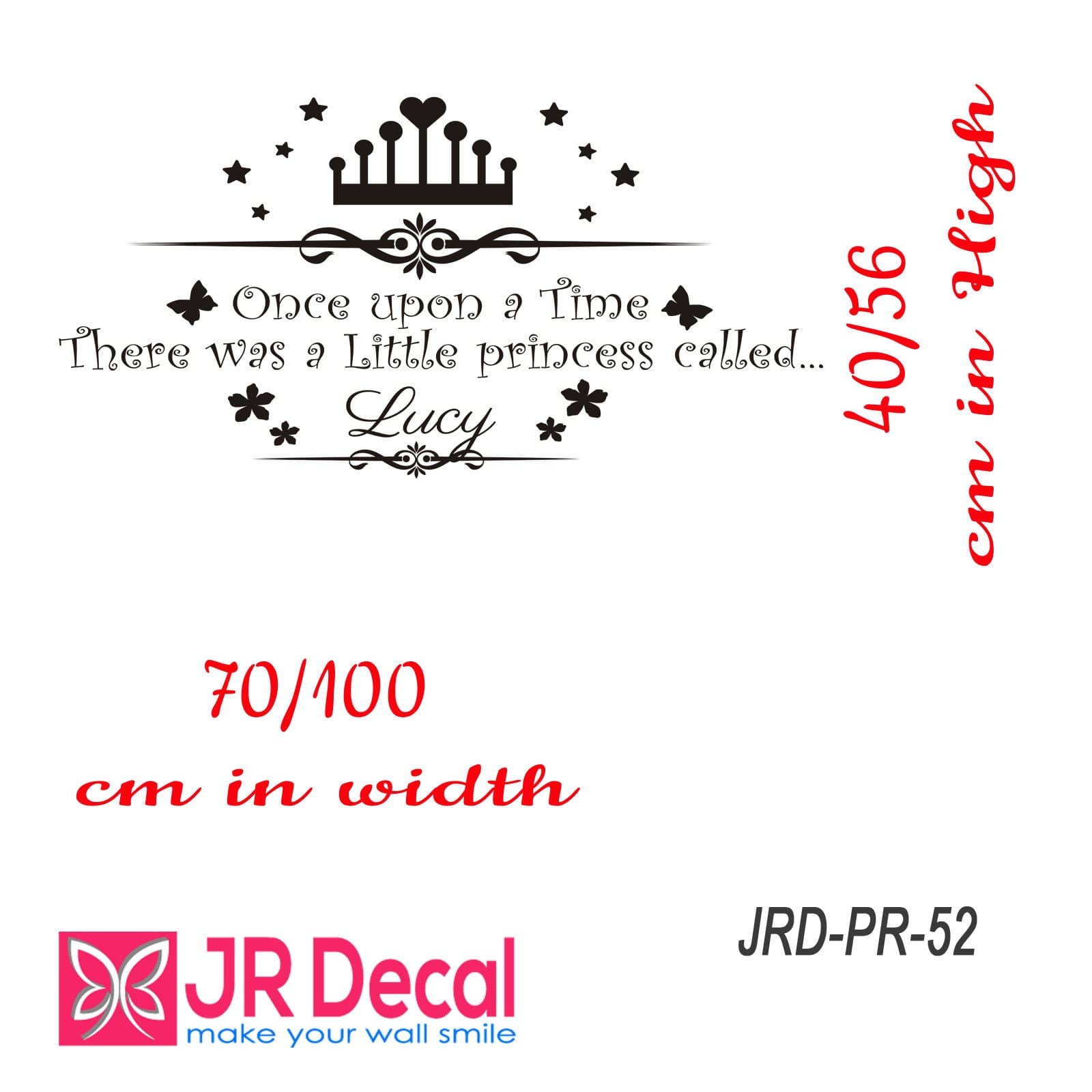 Personalized Princess Name Wall Decal, Nursery Decor - image 5