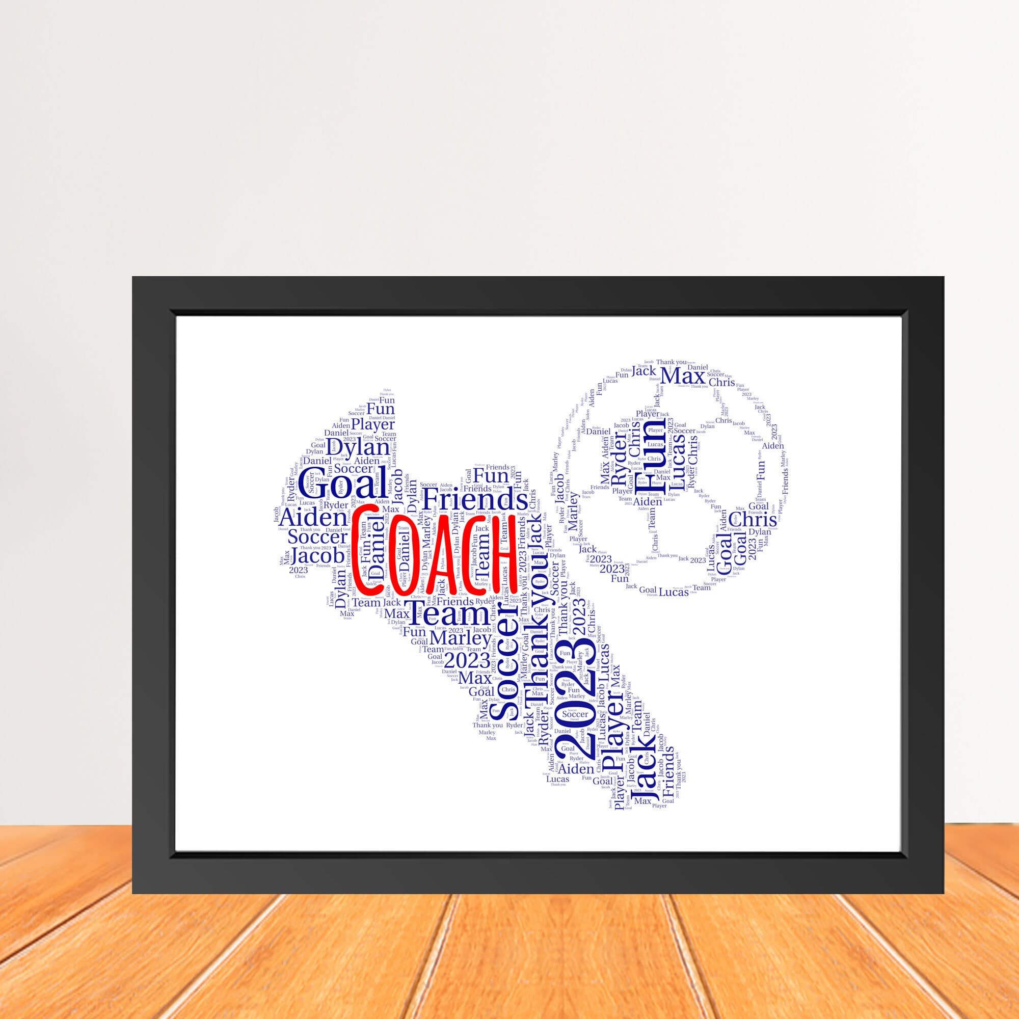 Personalized Football Boots Word Art Print, Custom Football Boots Word cloud print, Birthday gift, Sports Christmas gifts Digital Print - image 5