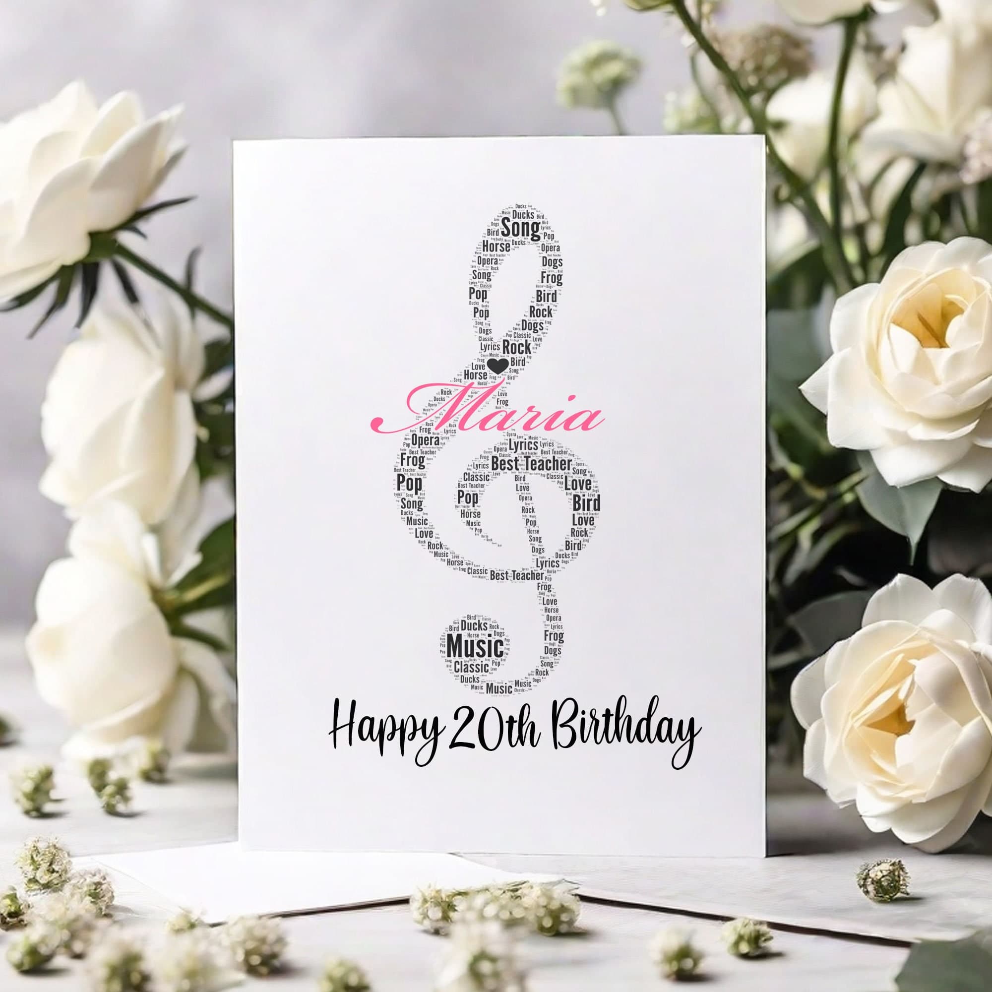 Personalized Happy Birthday Card