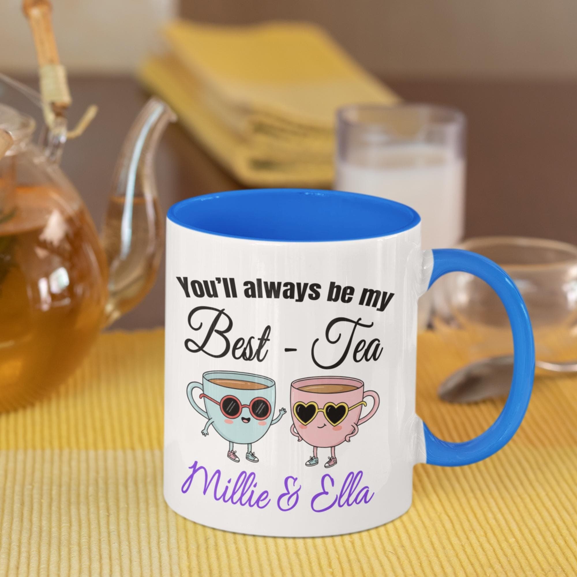 Personalised Bestie Mug, Best-Tea Friendship Gift, Custom Best Friend Birthday Present, Friends Ceramic Cup - image 5