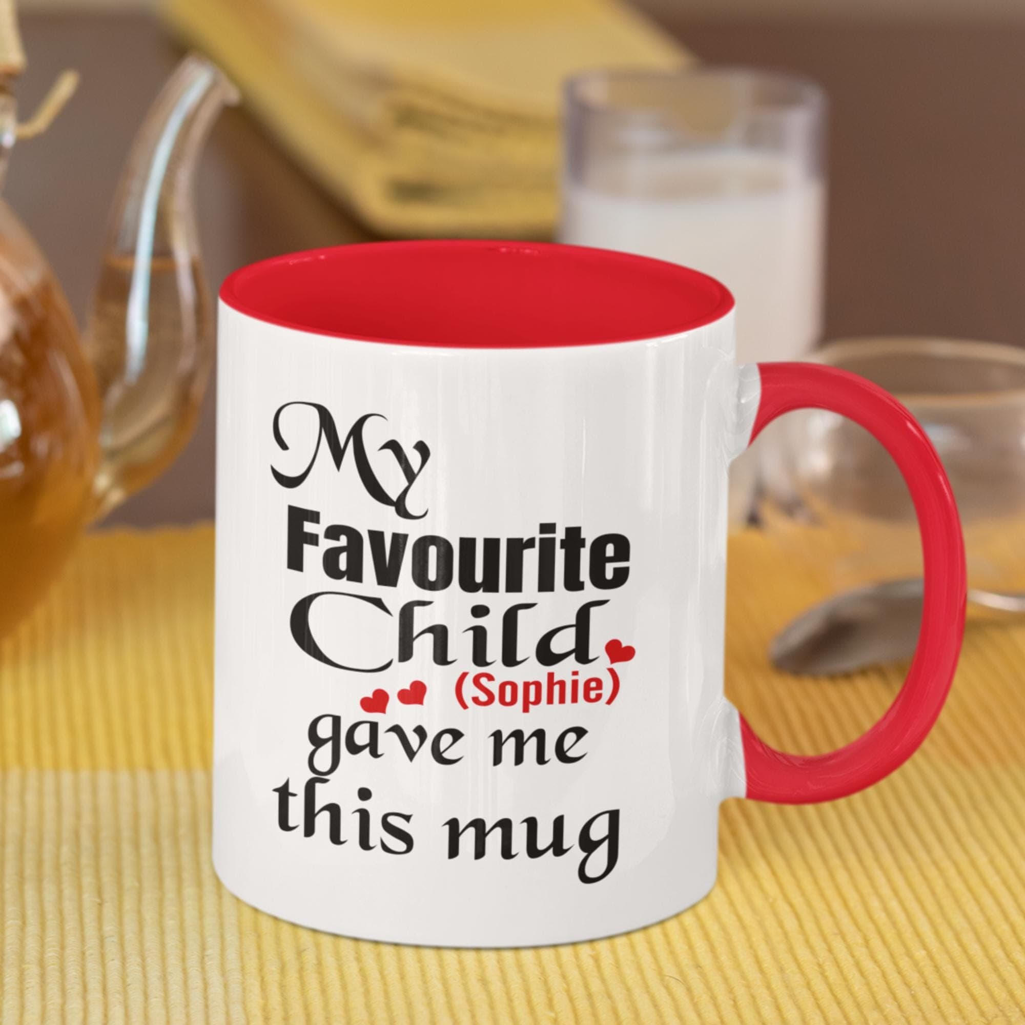 Personalised Dad Mug, Favourite Child Gift, Father's Day Present - image 4