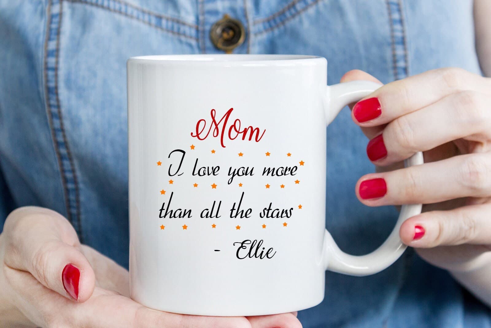 Personalised Love You More Than All The Stars Mug, Mothers Day Gift, Mummy Ceramic