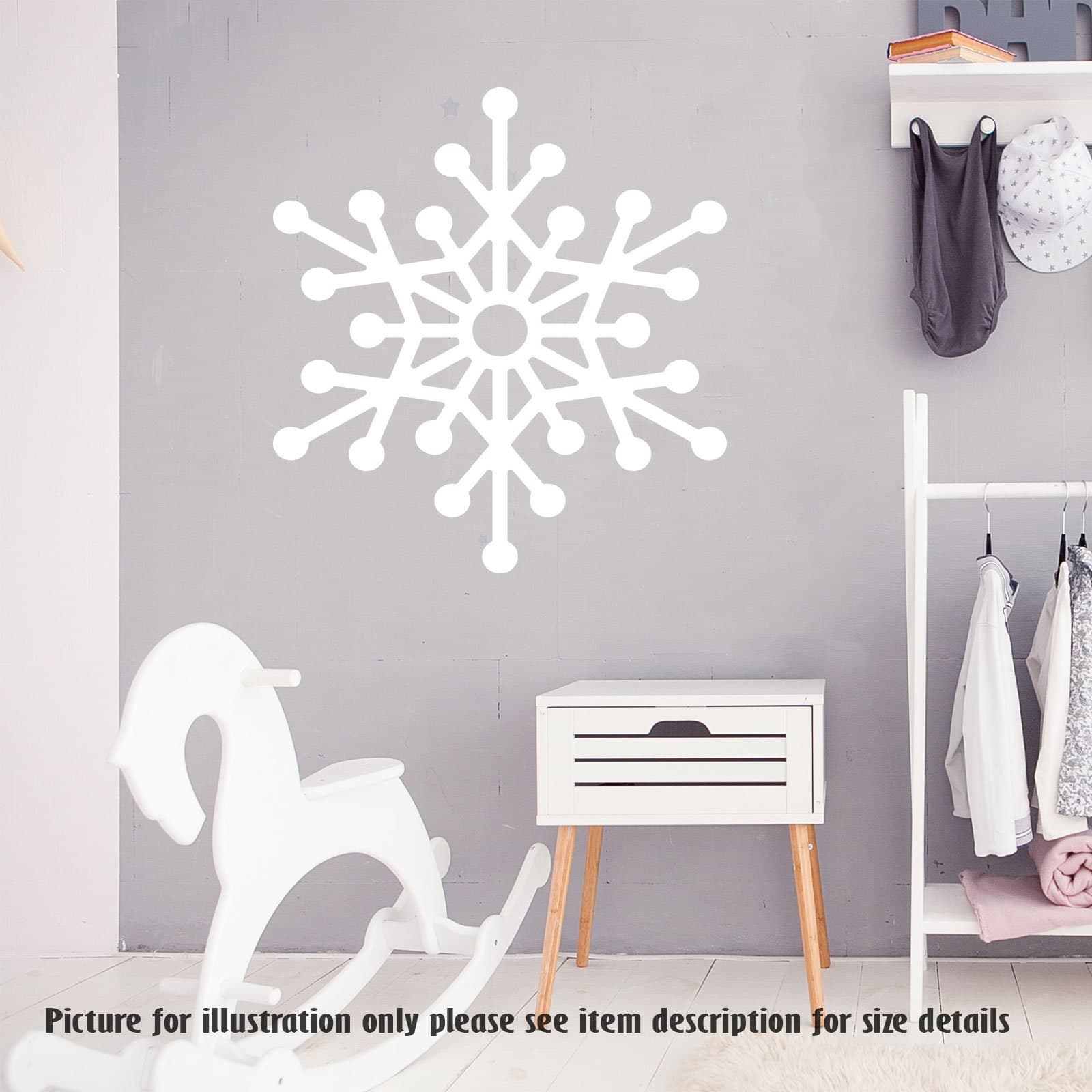Christmas Snowflake Vinyl Wall Decals – Holiday Home Decor