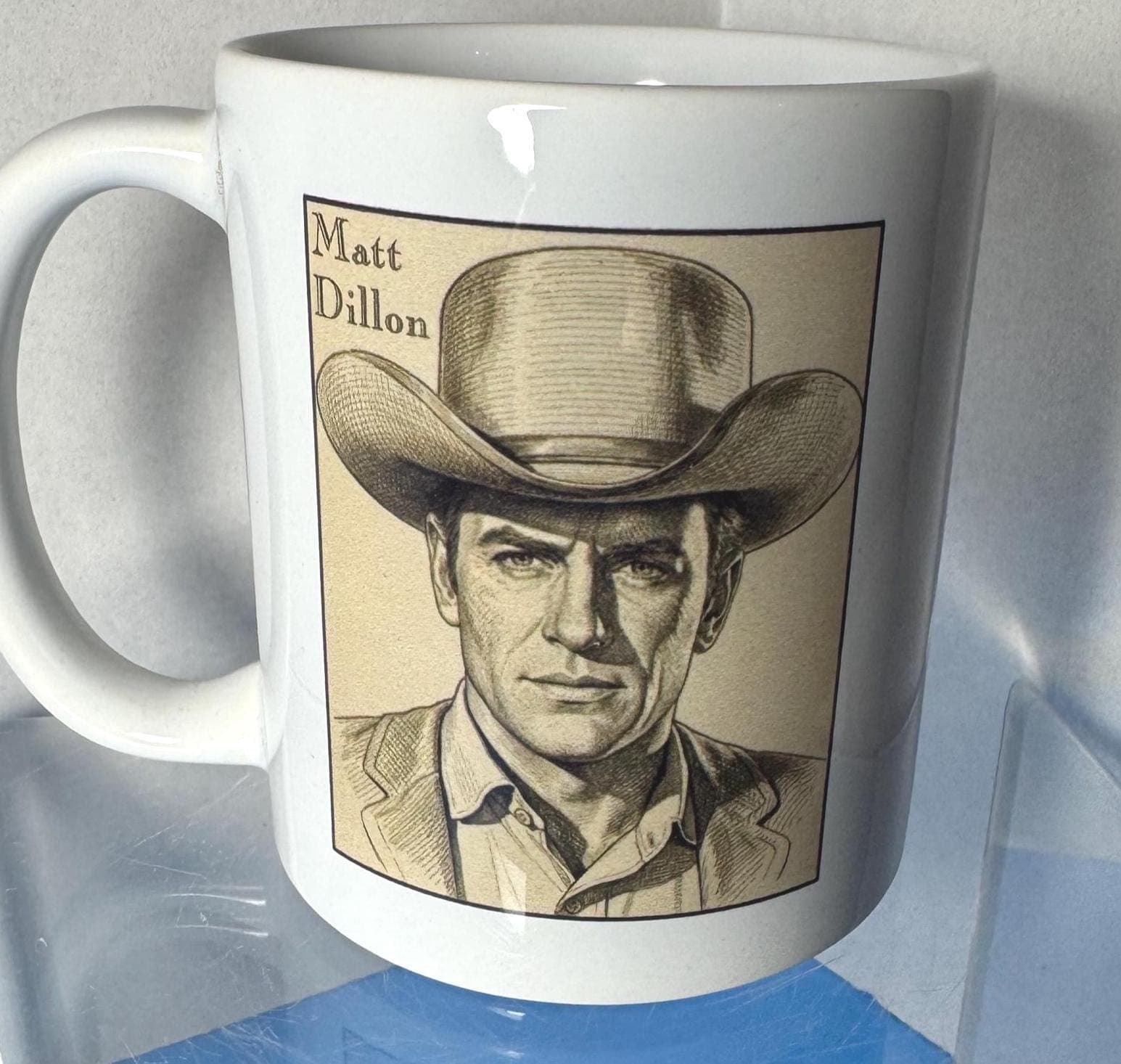 Gunsmoke Mug, Marshal Matt Dillon, Gunsmoke Gift, James Arness, TV Western, Gunsmoke Fan, Matt Dillon - image 4