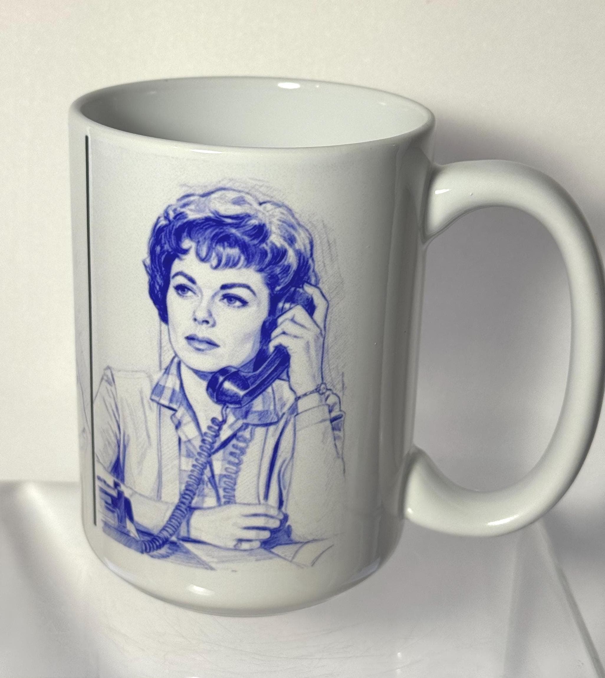 Perry Mason Large 15 Ounce Mug, Raymond Burr, Barbara Hale, Della Street, Perry Mason Cast Mug, - image 5