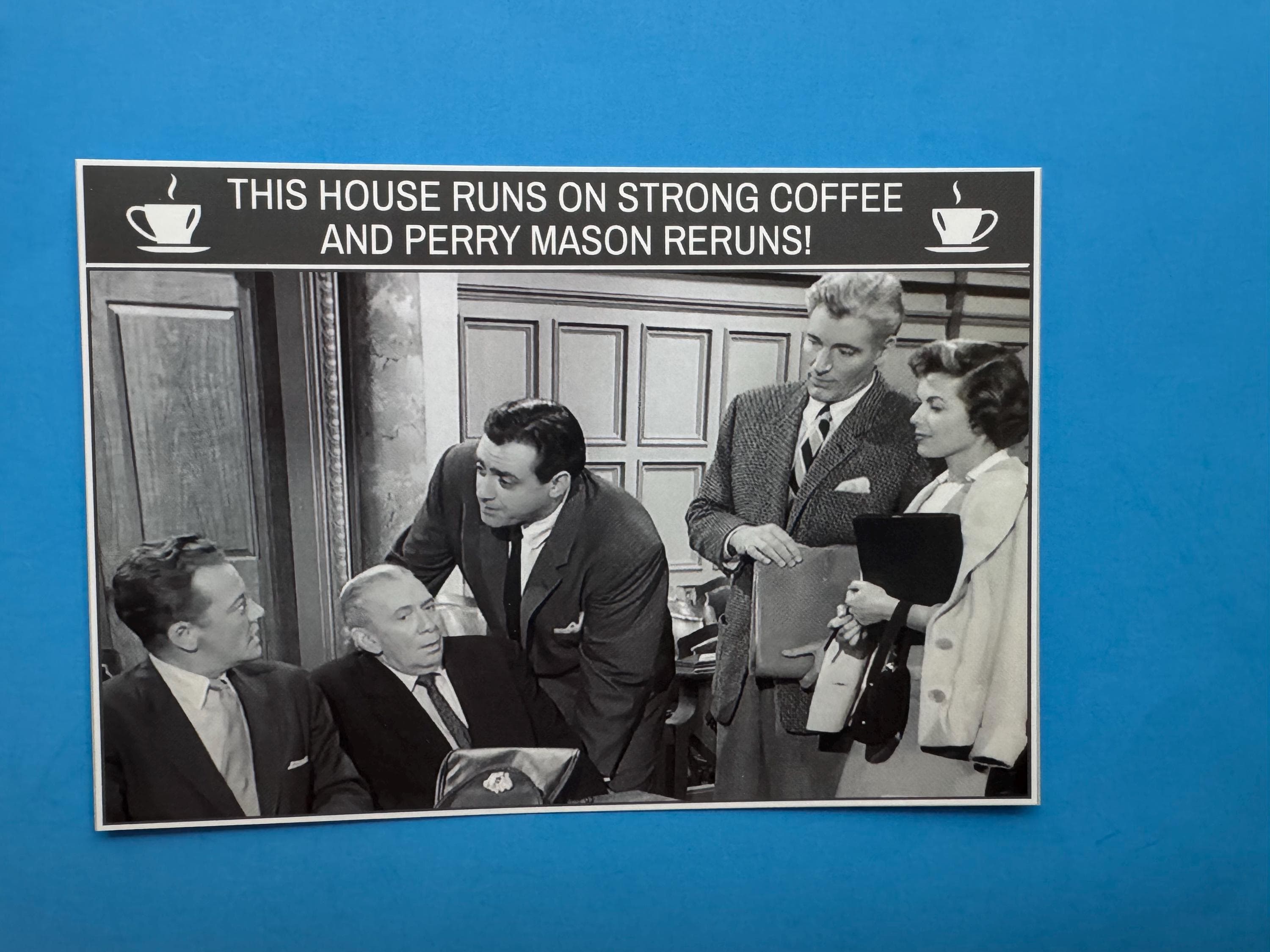 Perry Mason TV Show Magnet, Retro Courtroom Scene, Lawyer Gift, Perry Mason Cast Photo, Perry Mason Fan Gift - image 4