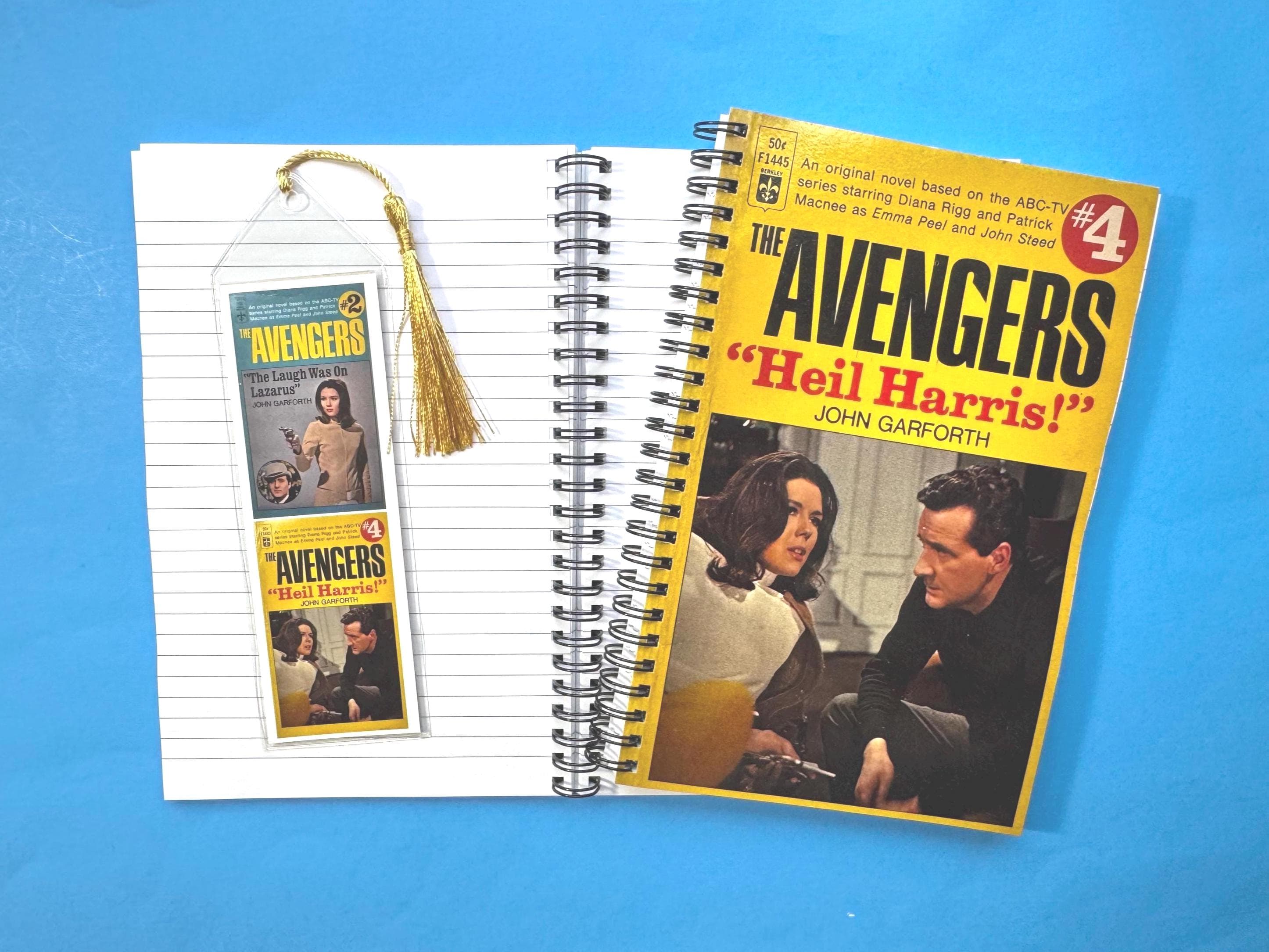 Vintage Avengers Notebook and Bookmark Set: Steed & Peel TV Series