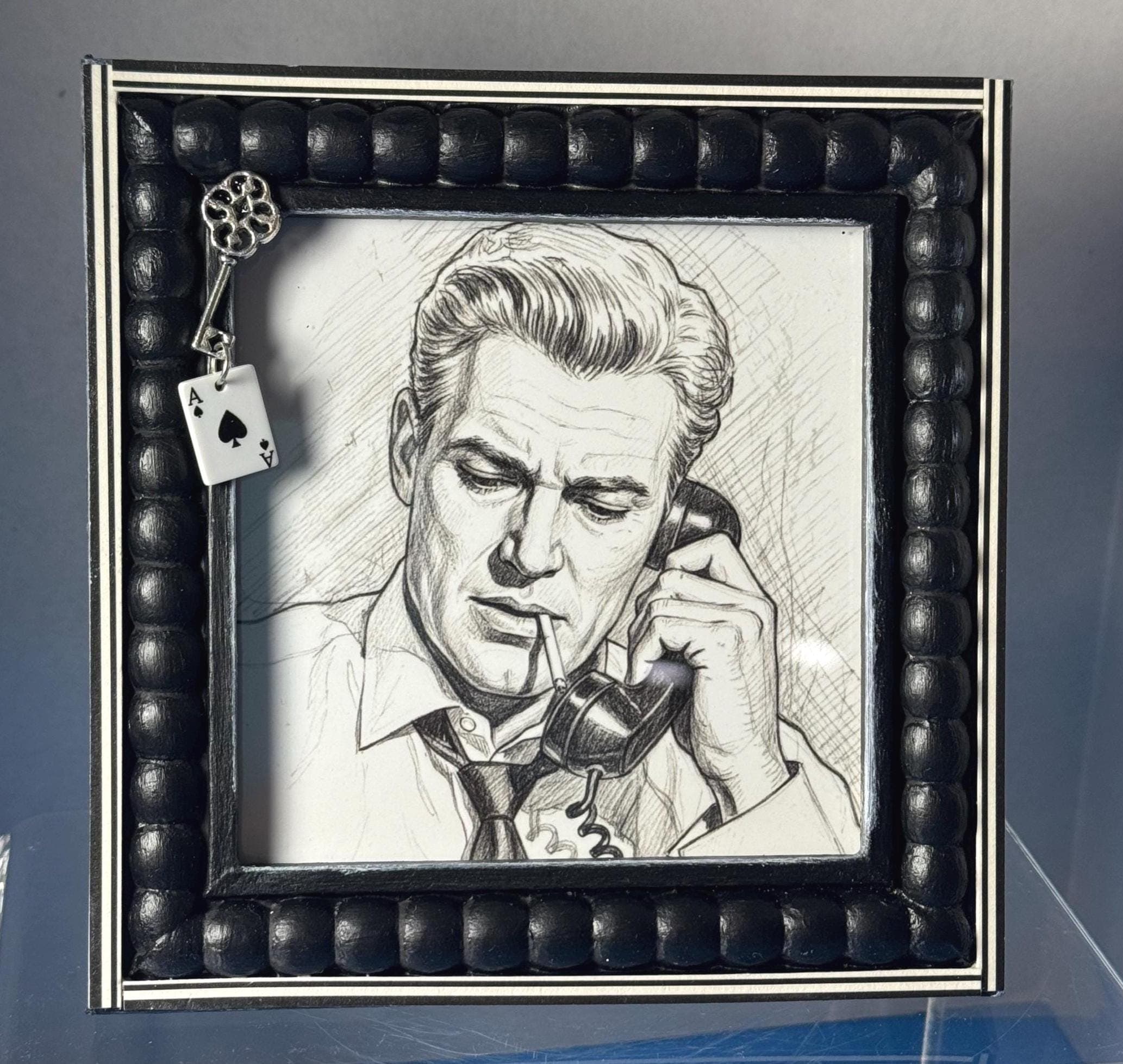 Perry Mason Framed Photo, Paul Drake Framed Artwork, William Hopper, Paul Drake Detective