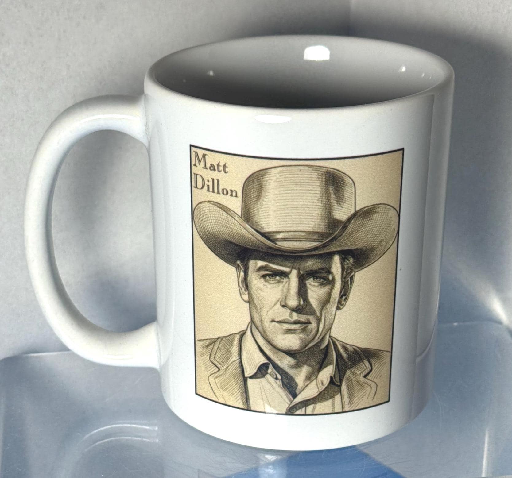 Gunsmoke Mug, Marshal Matt Dillon, Gunsmoke Gift, James Arness, TV Western, Gunsmoke Fan, Matt Dillon
