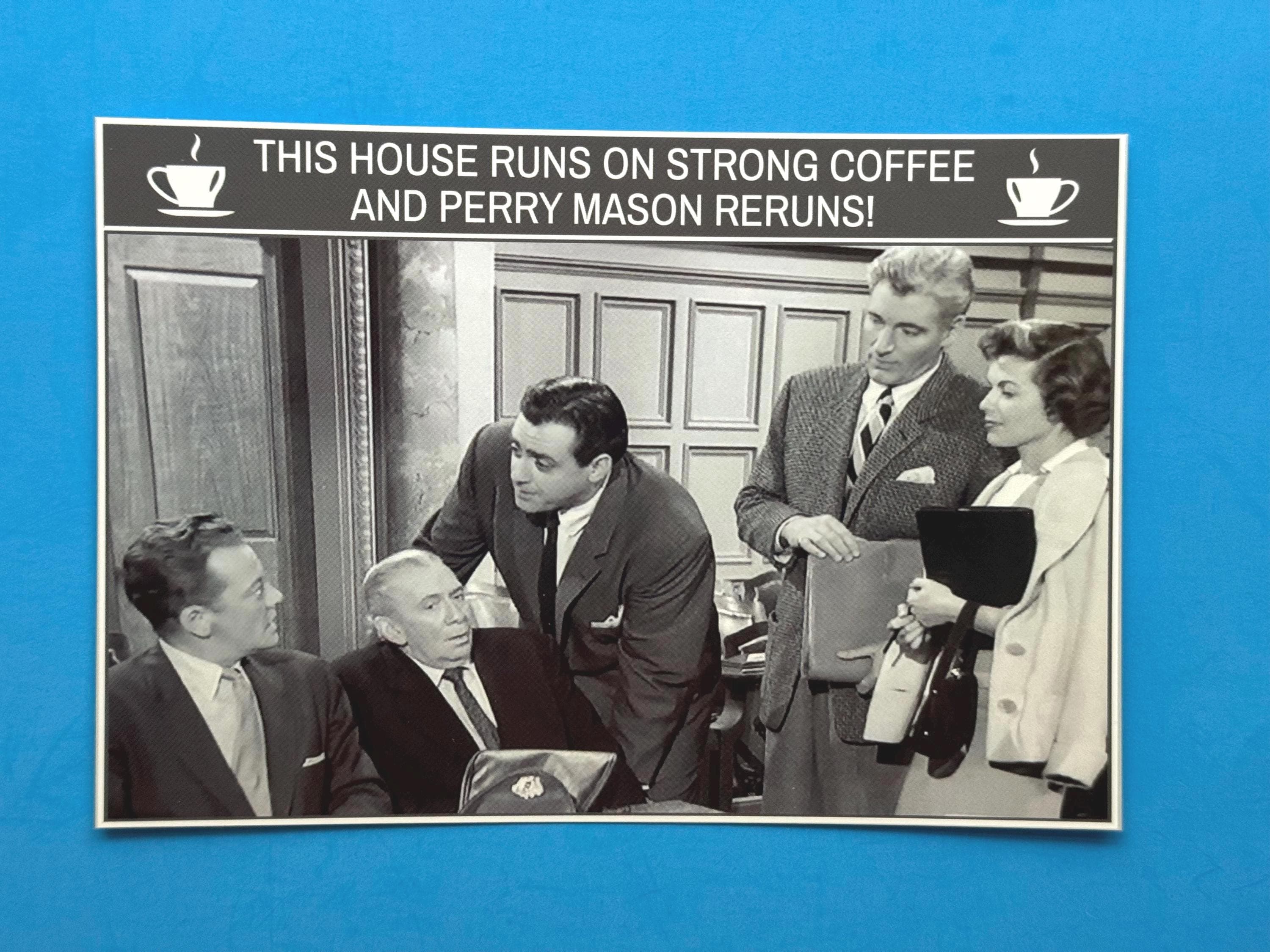 Perry Mason TV Show Magnet, Retro Courtroom Scene, Lawyer Gift, Perry Mason Cast Photo, Perry Mason Fan Gift