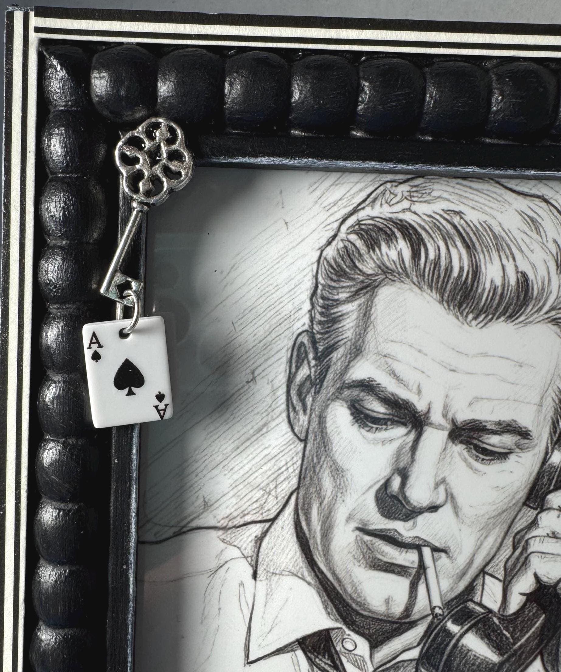 Perry Mason Framed Photo, Paul Drake Framed Artwork, William Hopper, Paul Drake Detective - image 4