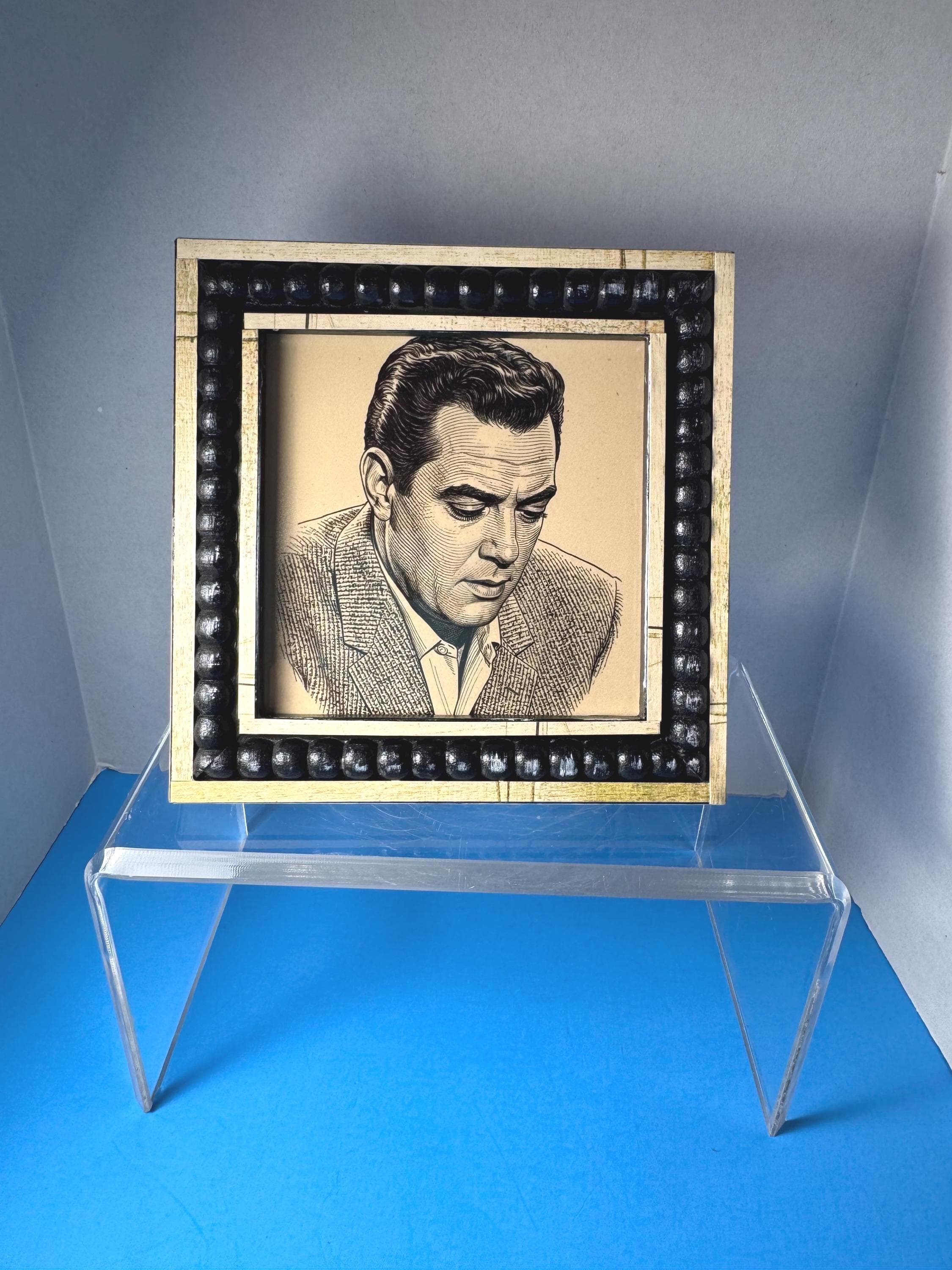 Perry Mason Framed Photo, Raymond Burr Framed Artwork, Perry Mason Artwork, Father's Day Gift, Lawyer Gift