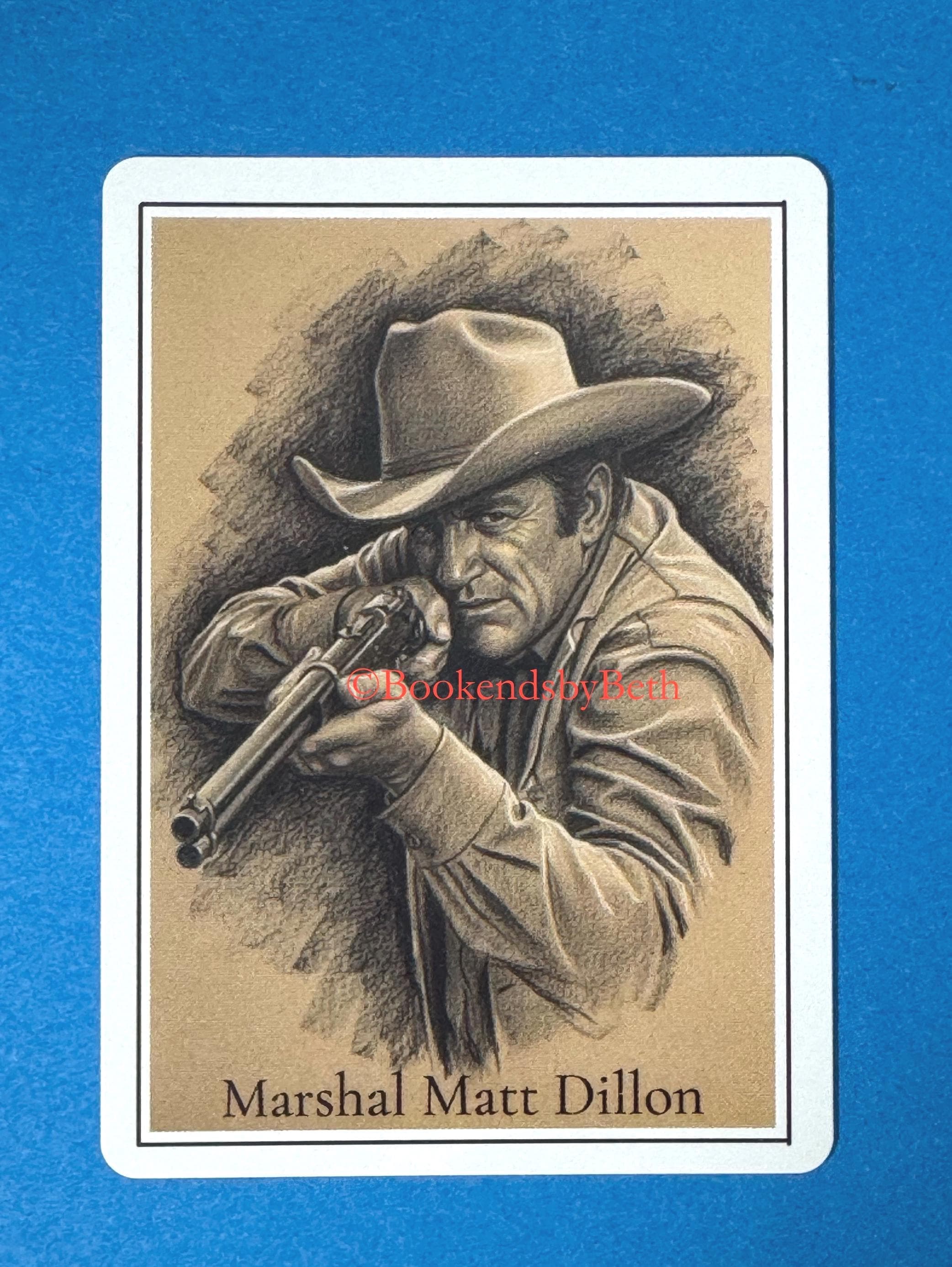 Gunsmoke Matt Dillon Card Deck, Marshal Dillon, Gunsmoke Fan Gift, Classic TV Westerns Playing Cards, James Arness, Father's Day Gift - image 3