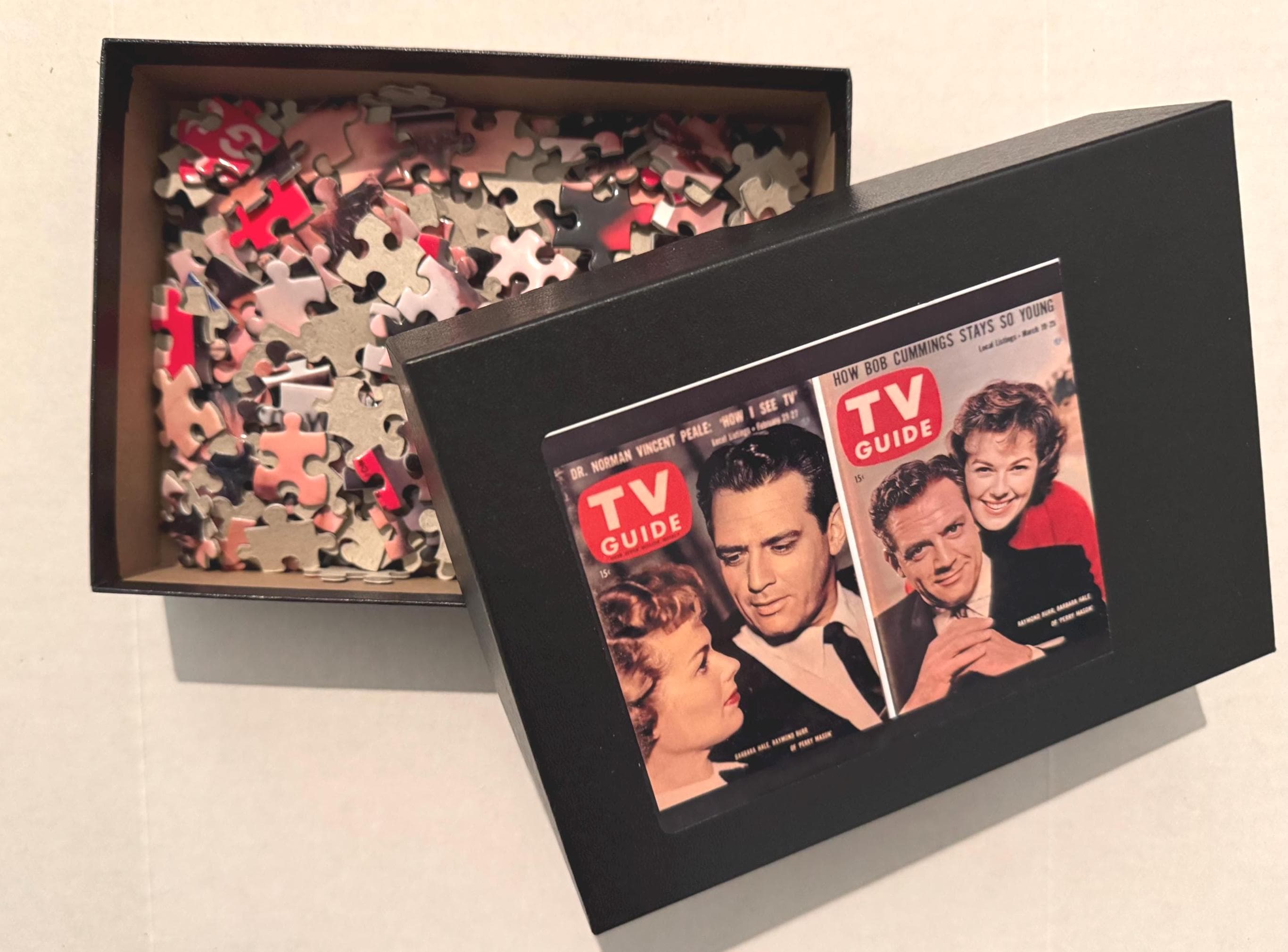 Perry Mason TV Show Jigsaw Puzzle, Perry Mason TV Guide Puzzle, Perry Mason Magnet, Perry Mason, Raymond Burr, Barbara Hale - image 3