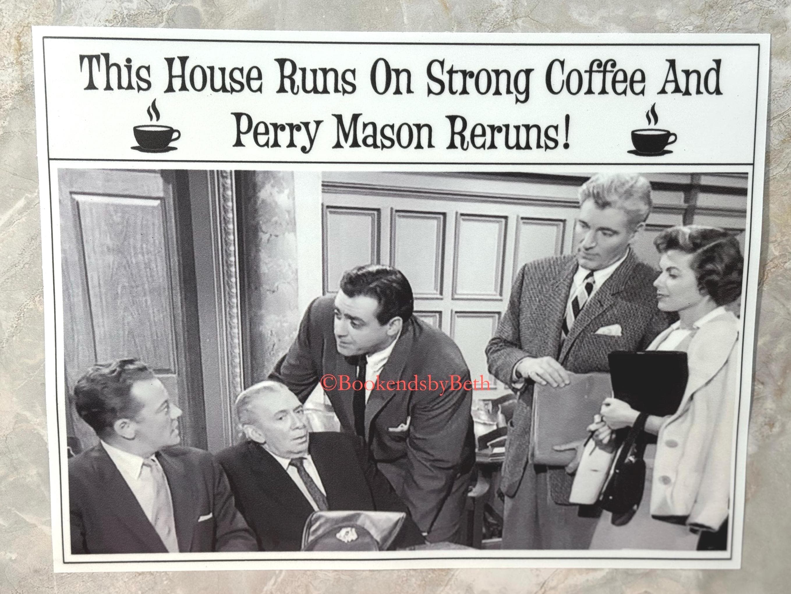 Perry Mason Cast Poster: Courtroom Drama Art Print