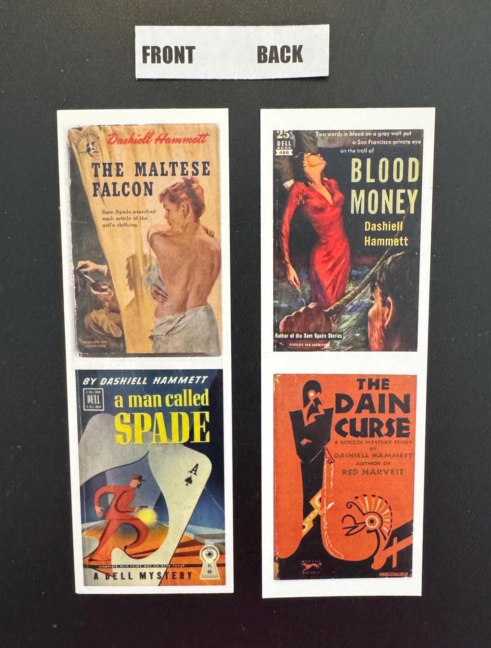 Dashiell Hammett Bookmark: Vintage Mystery Novel Covers - image 3