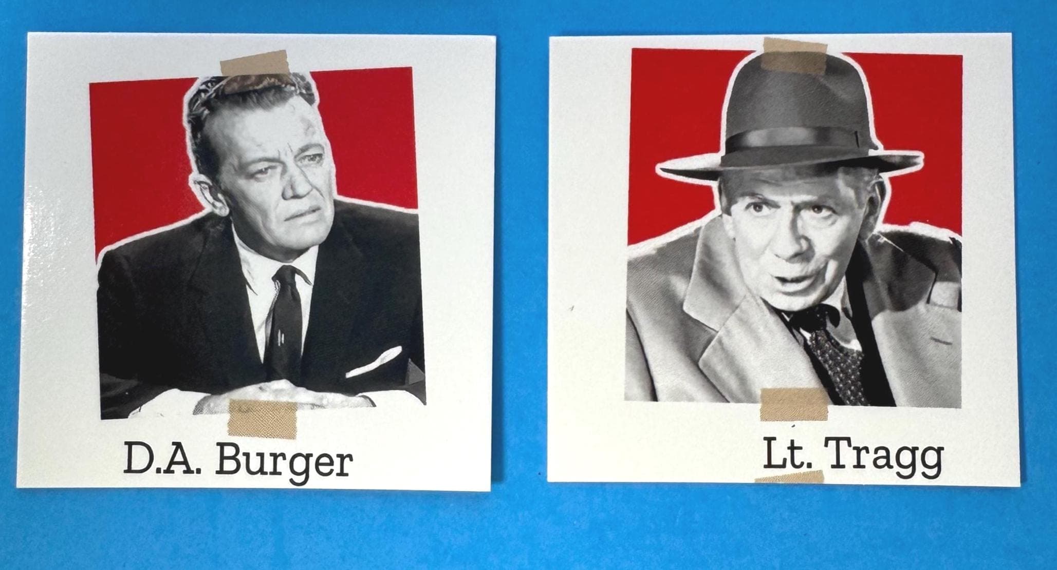 Perry Mason Magnet Set, Perry Mason Cast Magnets, Raymond Burr, Barbara Hale, Della Street, - image 5