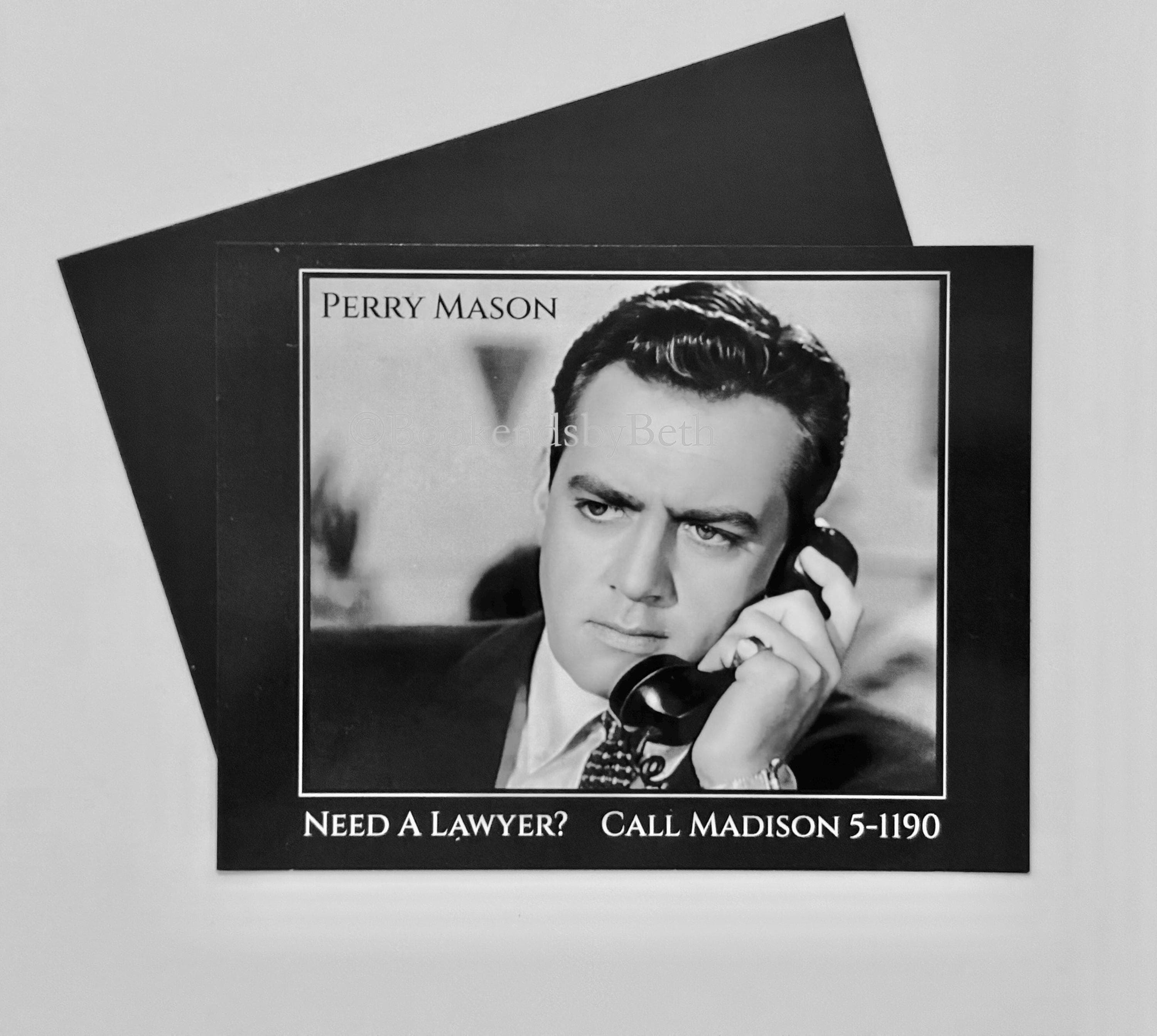 Perry Mason TV Show Magnet: Raymond Burr, Perry Mason Fan Gift,  Lawyer Gift