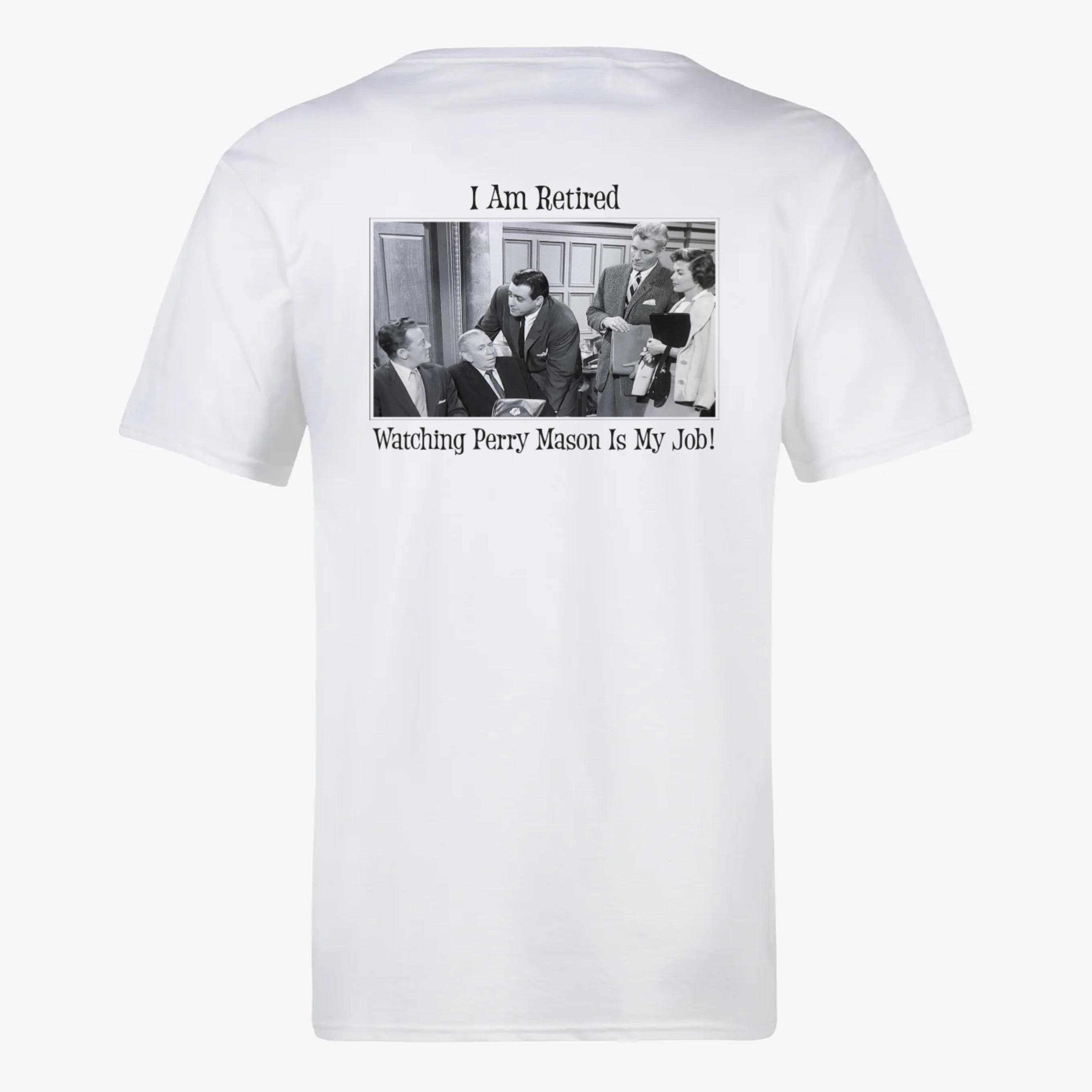 Perry Mason T-Shirt,  Raymond Burr, Perry Mason Cast Shirt, Perry Mason, Barbara Hale, Tee Shirt Size X-Large