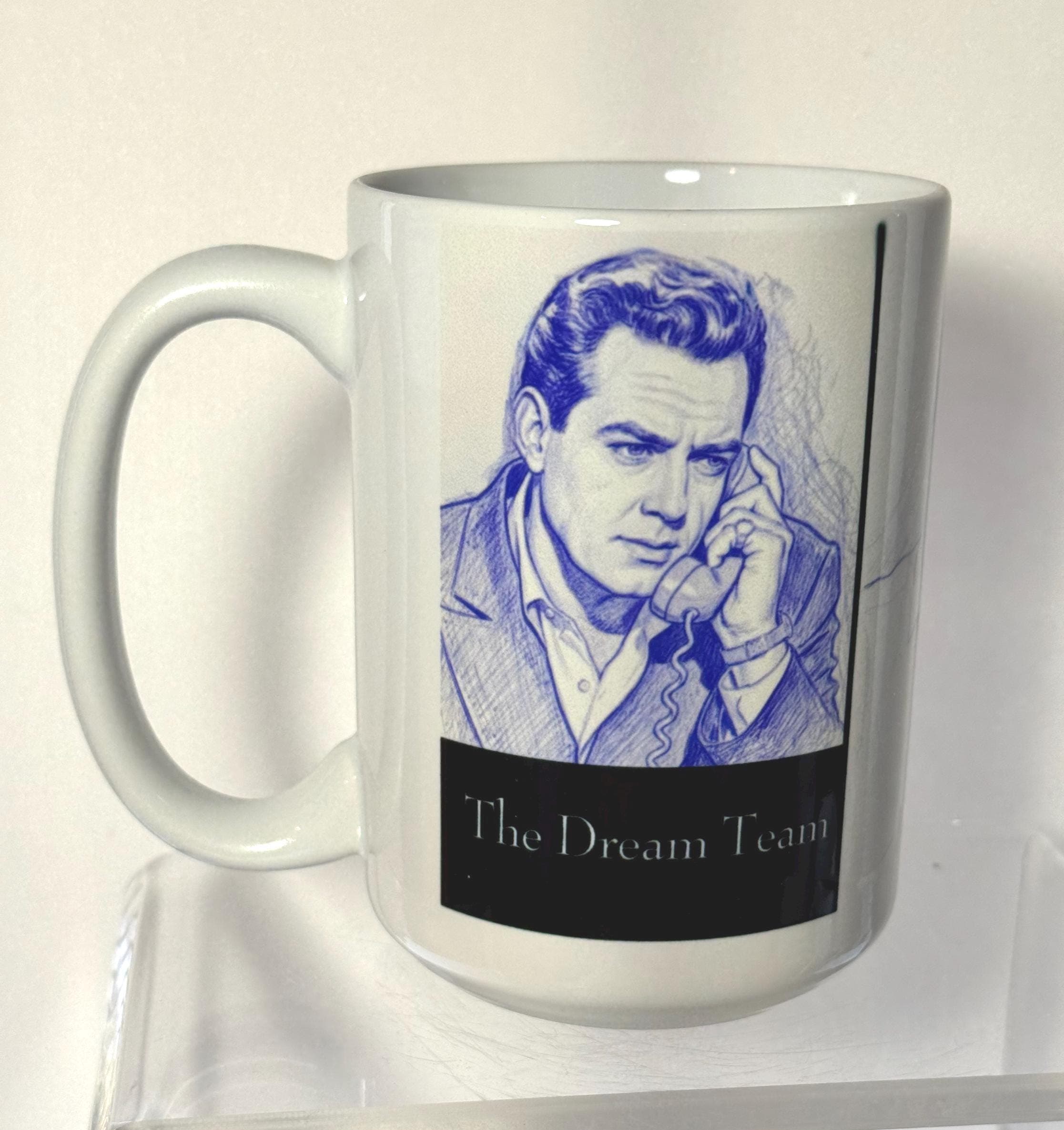 Perry Mason Large 15 Ounce Mug, Raymond Burr, Barbara Hale, Della Street, Perry Mason Cast Mug,