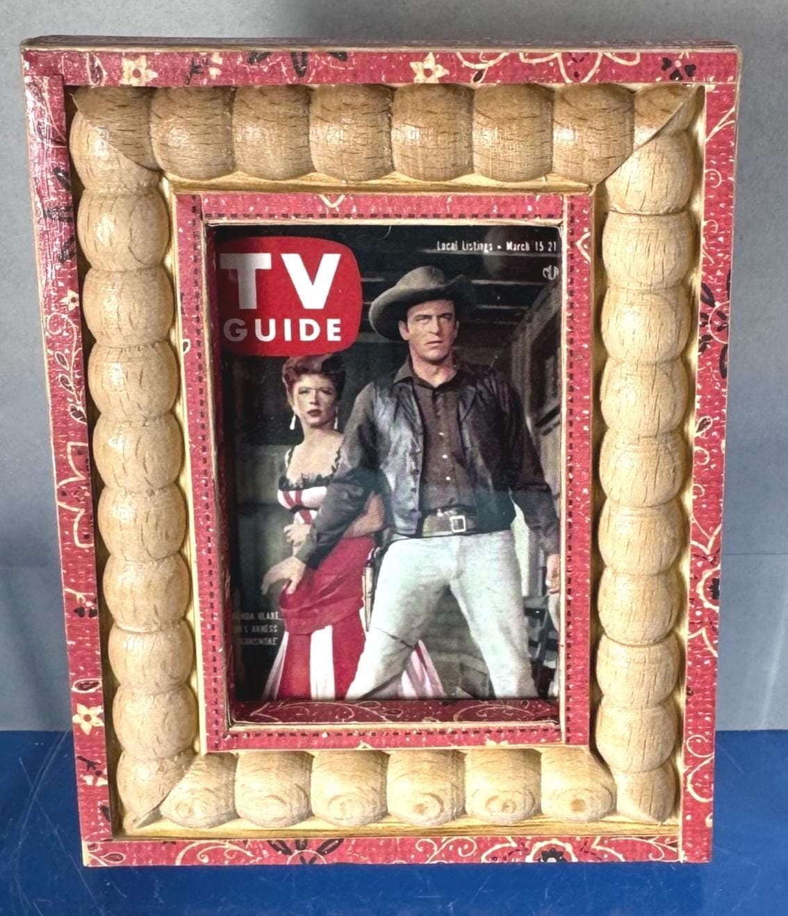 Gunsmoke TV Guide Cover Framed Photo, Amanda Blake, Matt Dillon, Matt and Kitty, Kitty Russell, Gunsmoke Framed Art - image 3