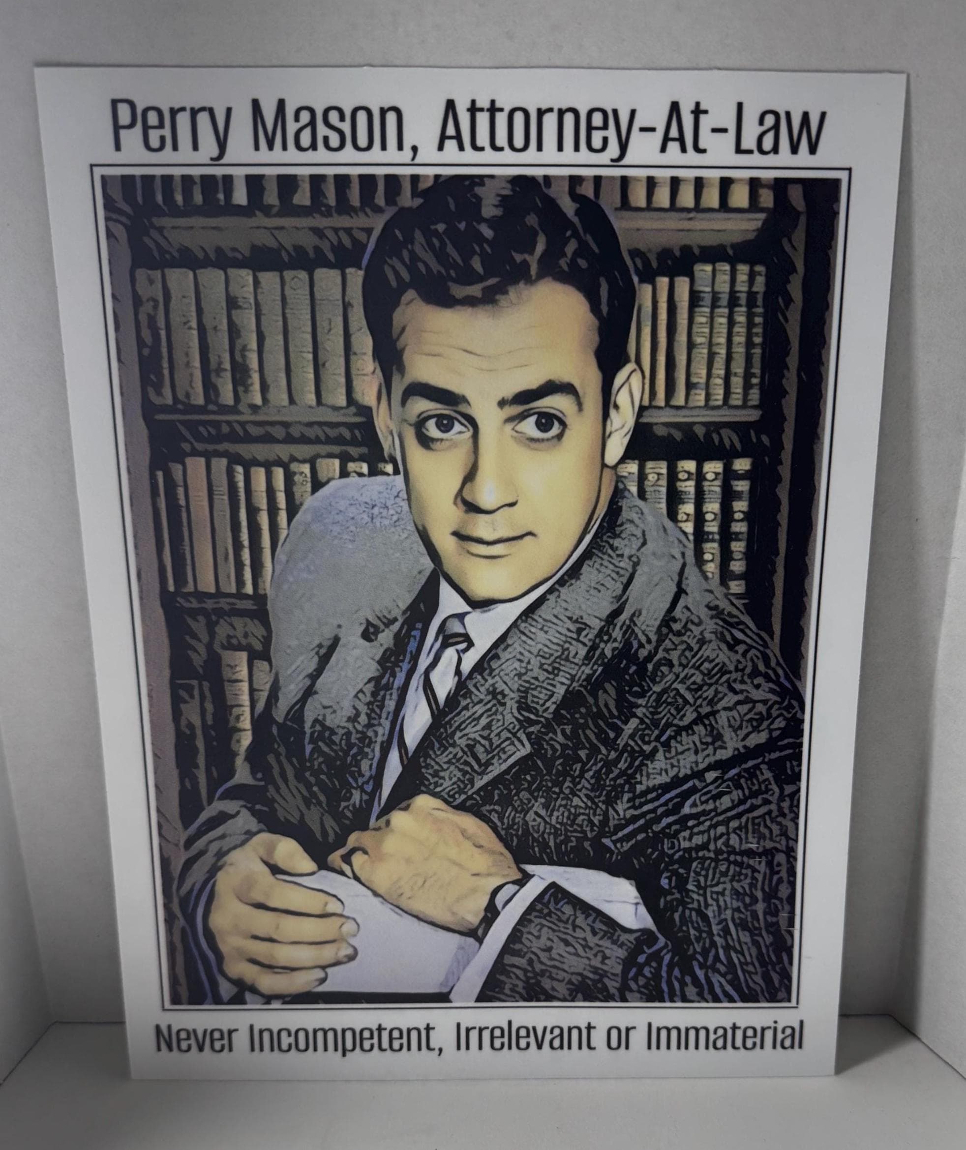 Perry Mason, Perry Mason Mini Poster Print, Raymond Burr, Wall Art, Lawyer Gift, Perry Mason Fan Gift, - image 3