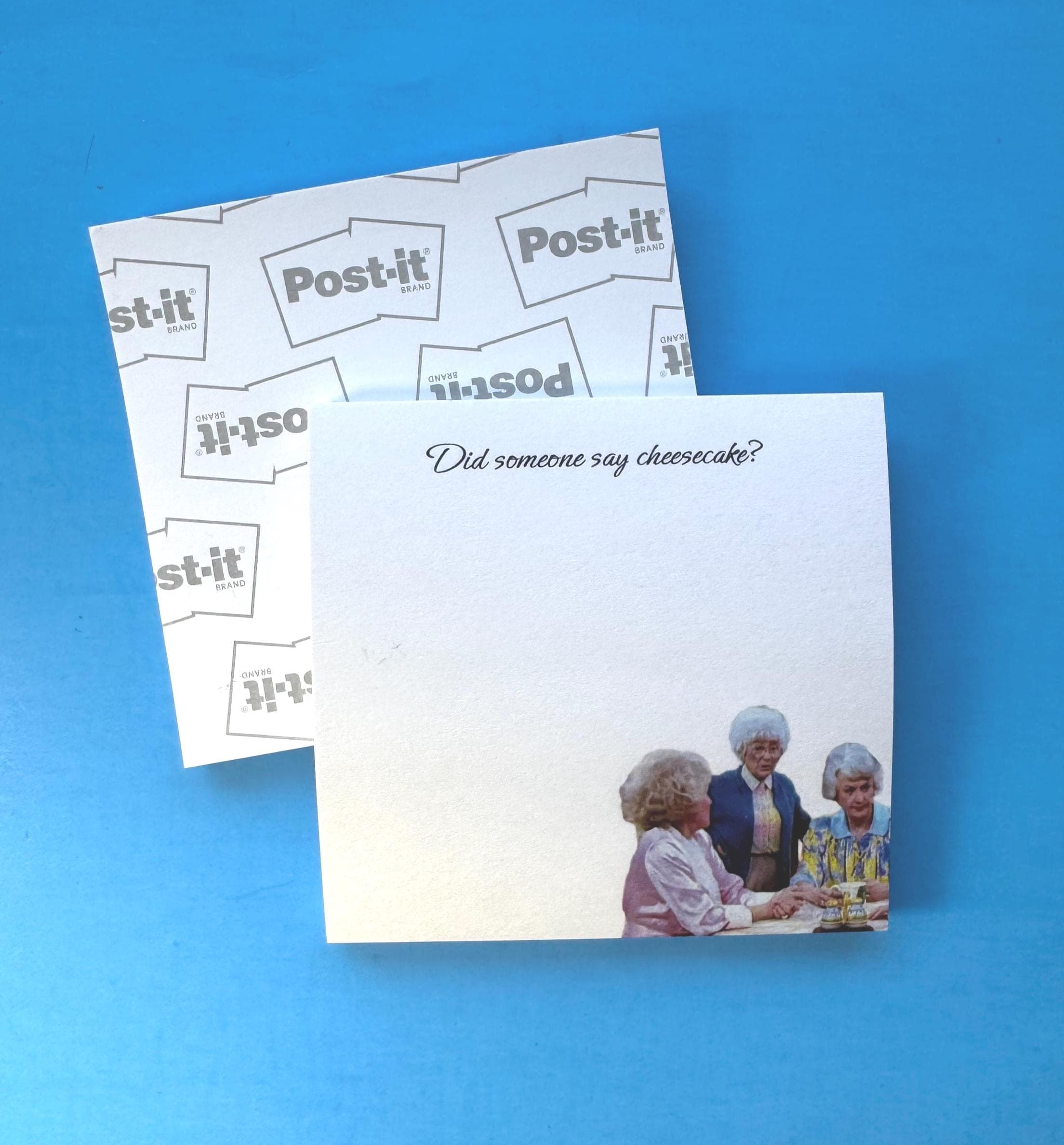 Golden Girls Post-It Notepad, The Golden Girls Fan Gift, "Did Someone Say Cheesecake?" Funny Post-It Notepad, Golden Girls Cast,