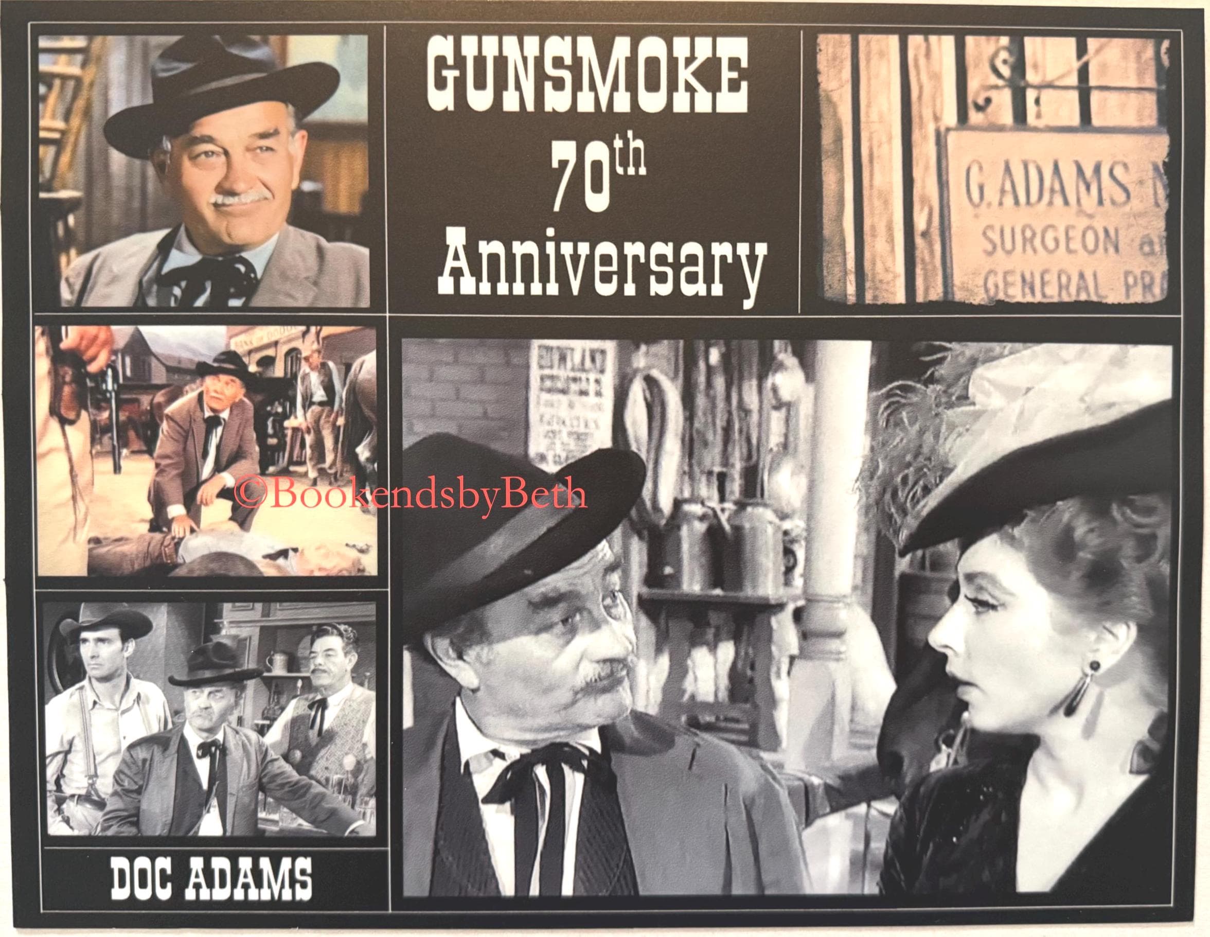 Gunsmoke 70th Anniversary Poster: Doc Adams Collage