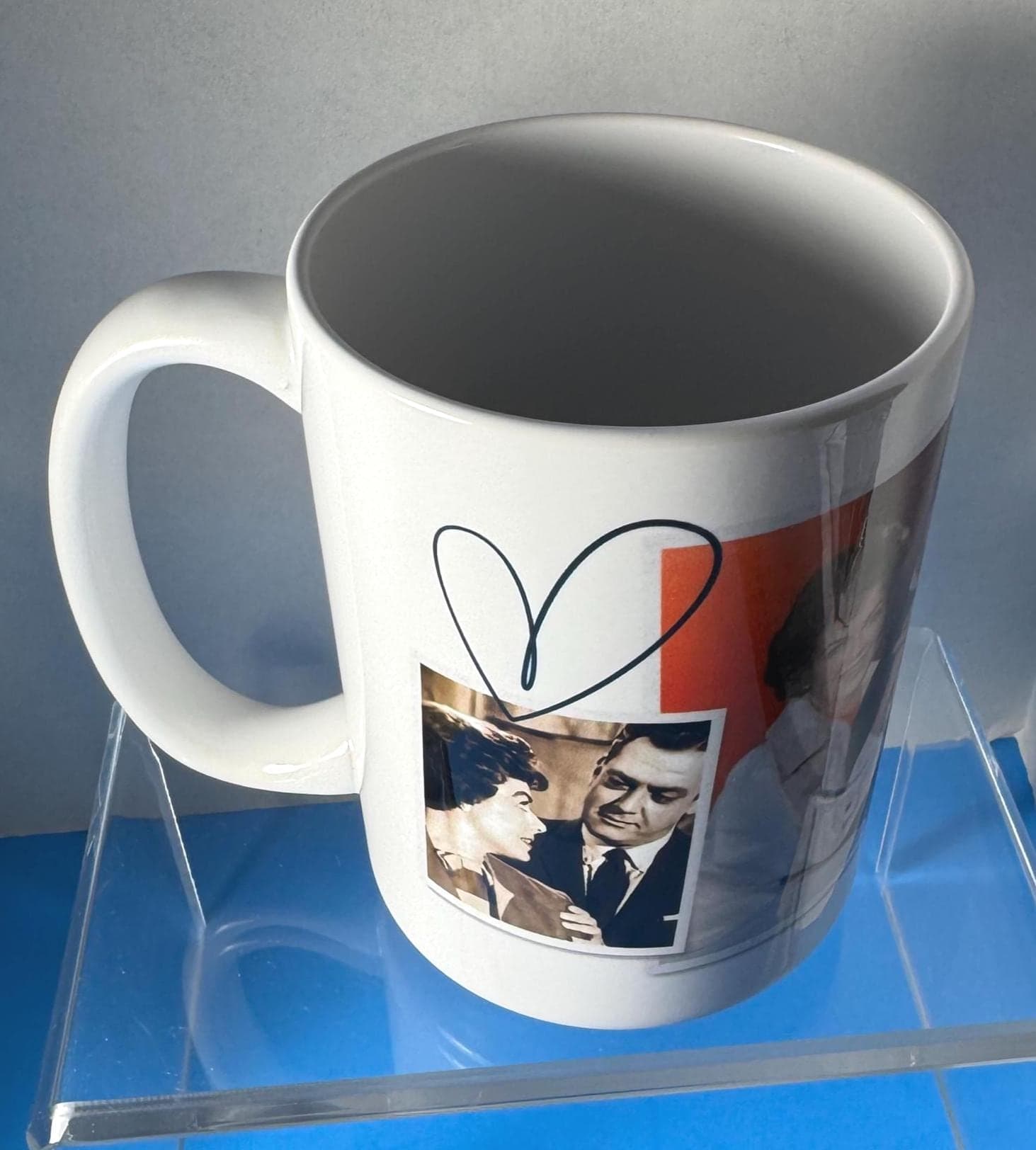 Perry Mason New Large 15 Ounce Mug, Raymond Burr, Barbara Hale, Della Street, Perry Mason Fan Gift, Perry & Della Mug - image 5