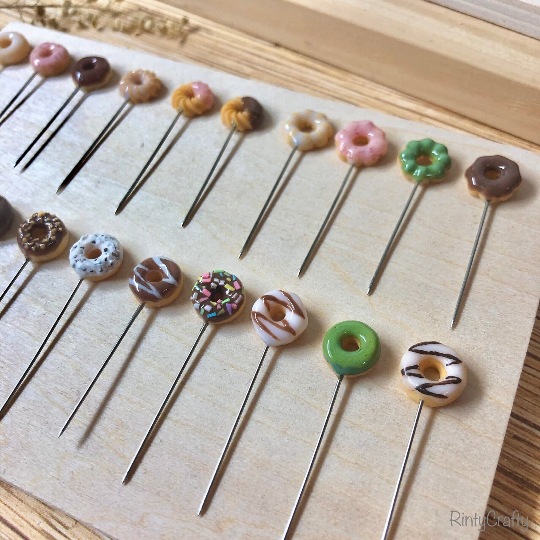 Handmade Donut Hijab Pins - Stainless Steel, Set of 3 - image 4