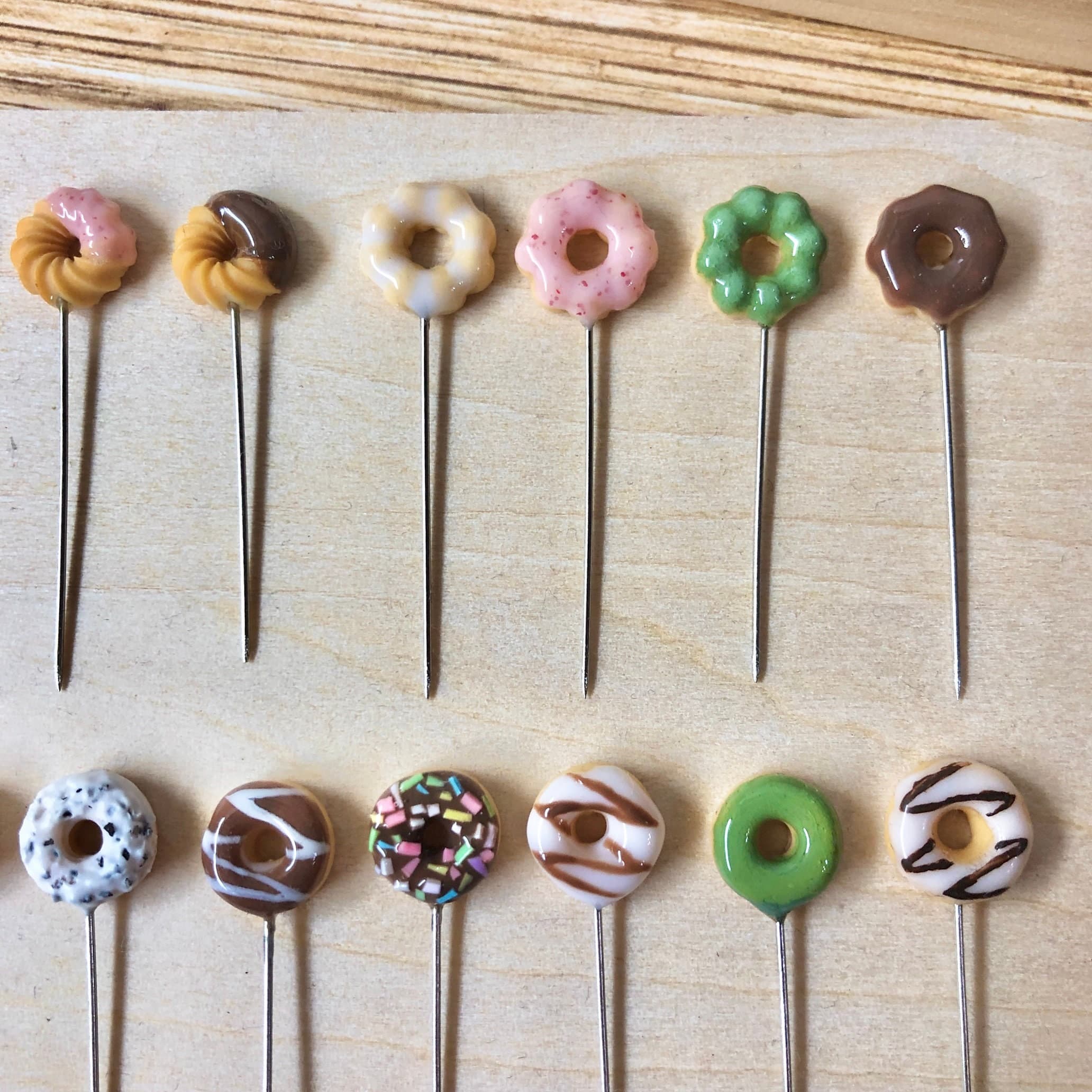 Handmade Donut Hijab Pins - Stainless Steel, Set of 3 - image 3