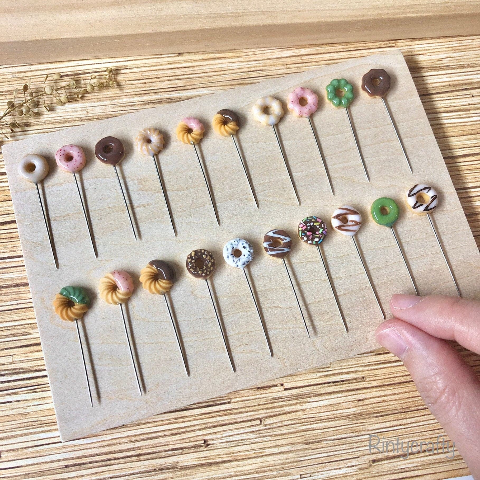 Handmade Donut Hijab Pins - Stainless Steel, Set of 3 - image 5
