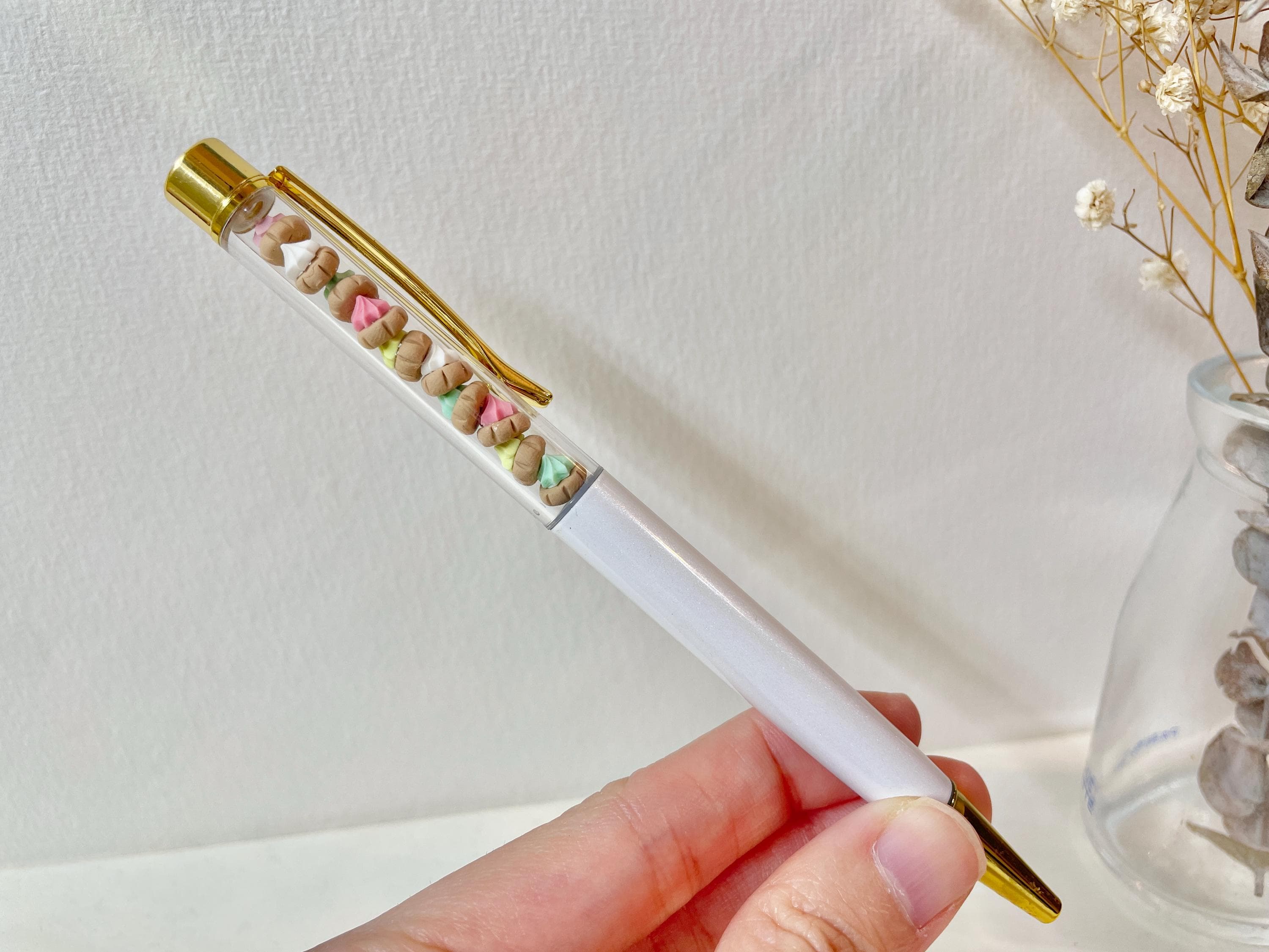 Jewel Gem Biscuit Shaker Ball Point Pen (Handmade by Donuthings) - image 5