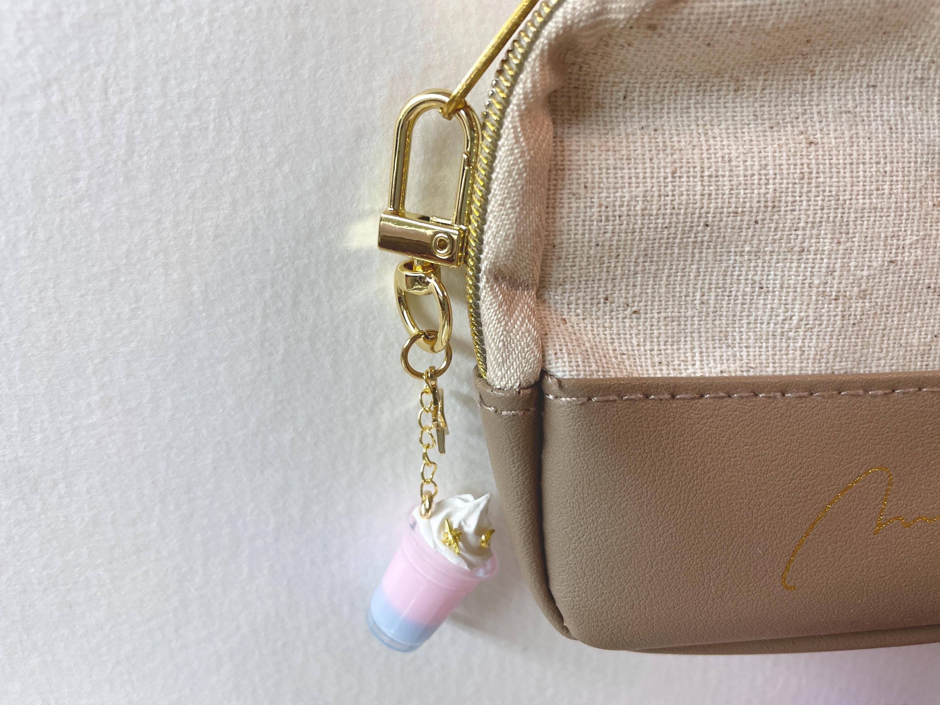 Pastel Dreamy Latte Keychain with 14k Gold Plated Findings, Anti-tarnish, Anti-Rust (Handmade by Donuthings) - image 5