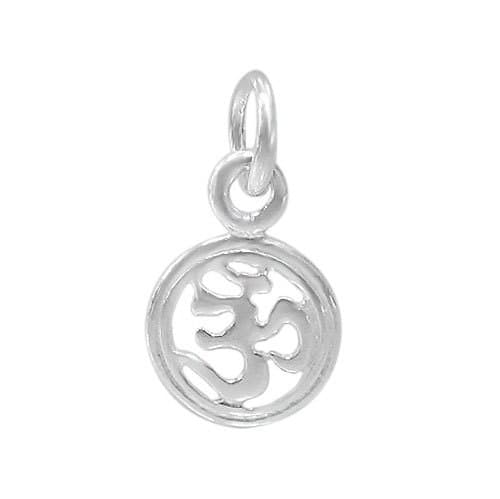 Om Charm, Sterling Silver, Om Charm, Yoga Charm, 925 silver yoga charm, Zen charm, Meditation Charm, Charms, Canadian Supplier,