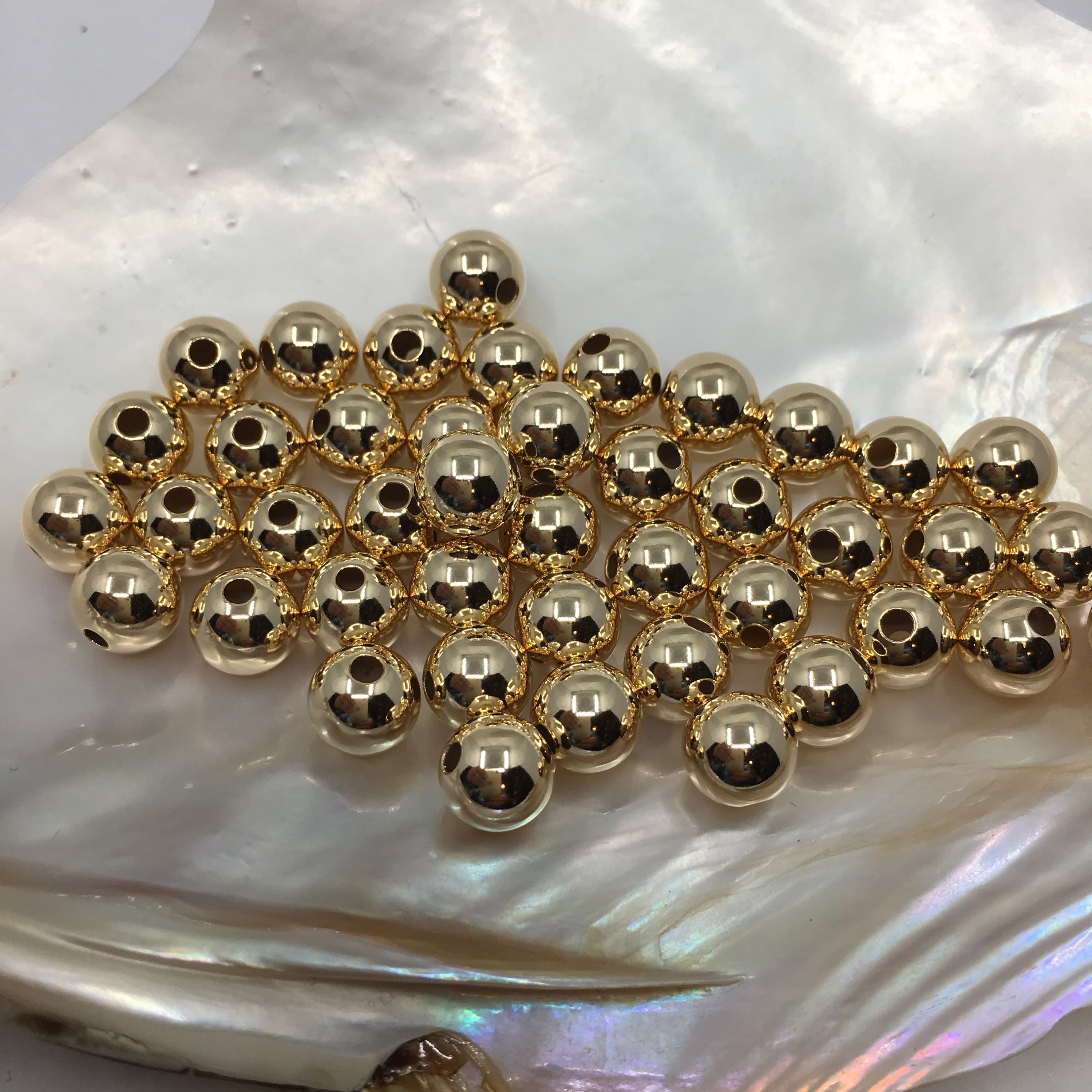 Gold filled 1/20 14K, 10mm Gold filled, 14K Bracelet, Gold Filled Beads, Gold filled loose beads, 14K Canadian company, 1 Pc - image 5
