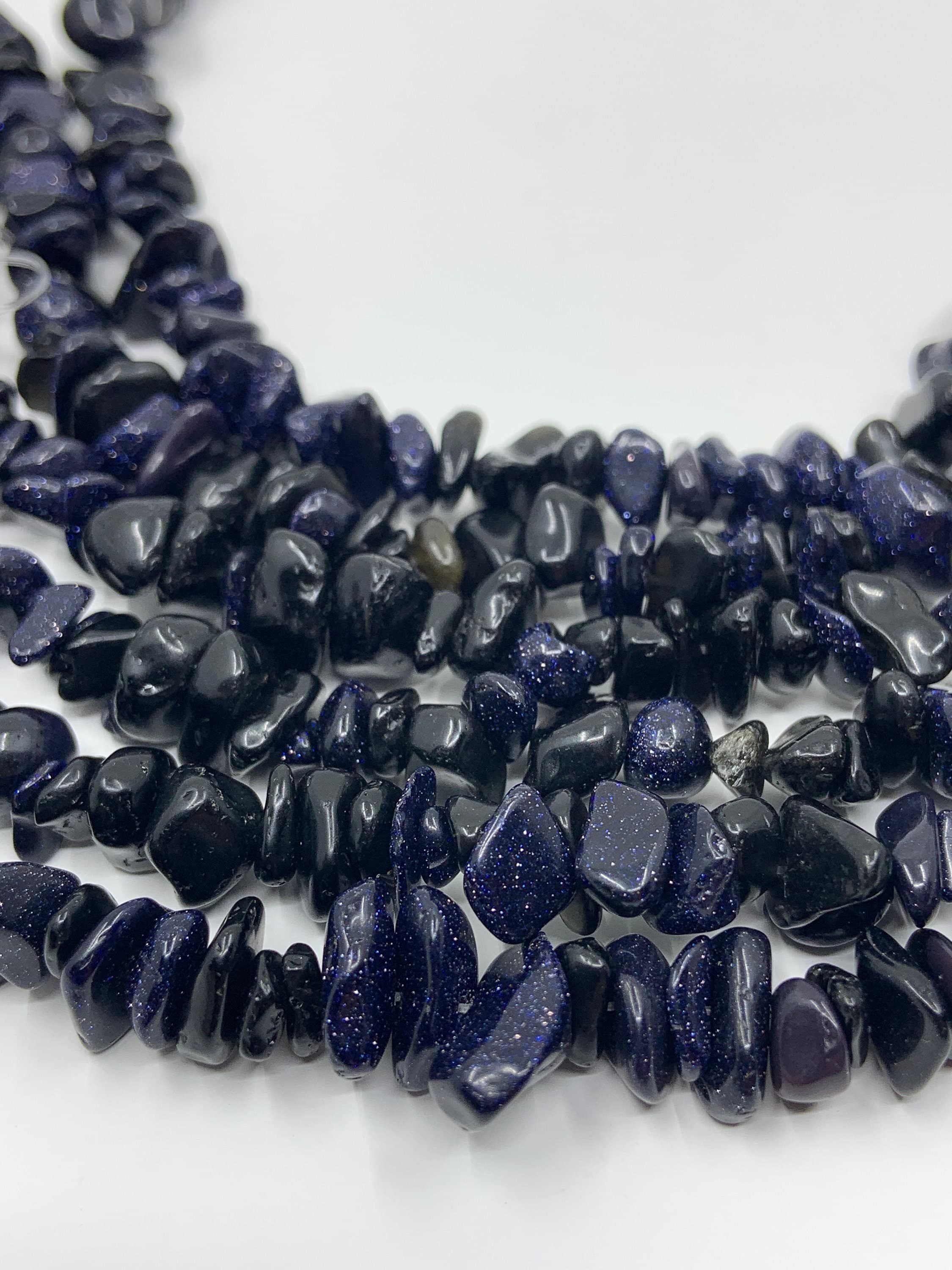 Blue Sandstone Chips Bead, Drilled gemstones, For Jewelry Making, Wholesale Jewelry Supplies
