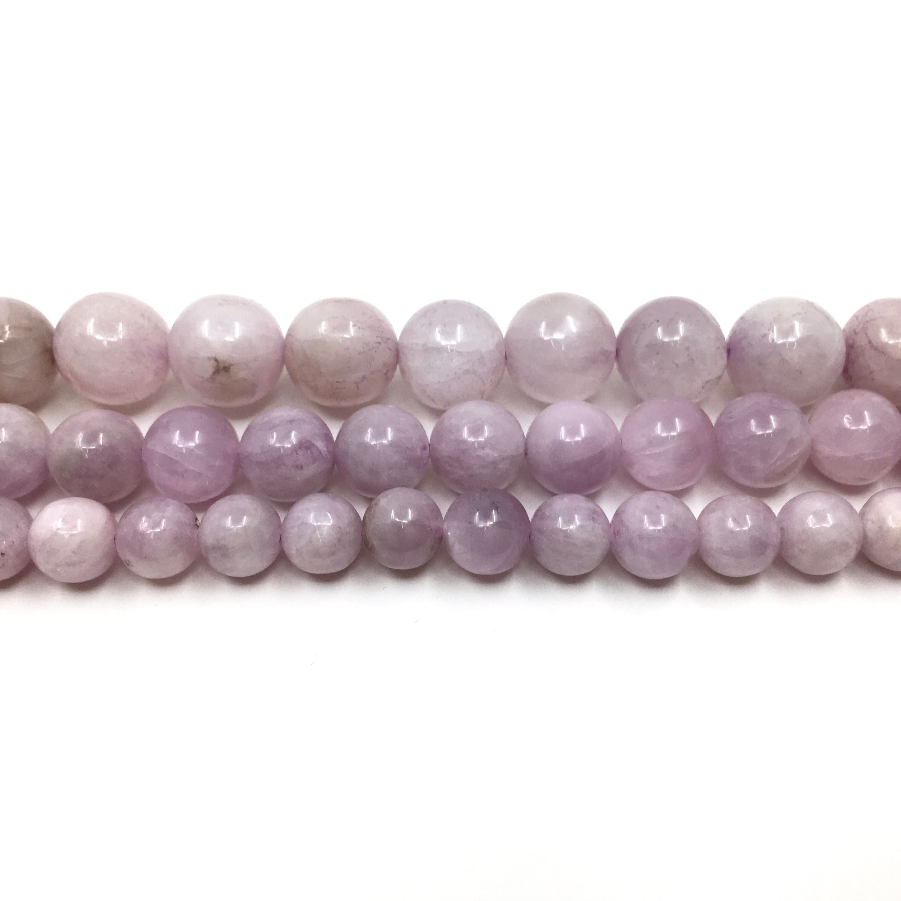 Kunzite Bead, Natural Stone Bead, 6mm, 8mm, 10mm, Good Luck Stone, Natural Stone, Canadian Supplier, Bellaire Wholesale, Bulk Buy, Healing