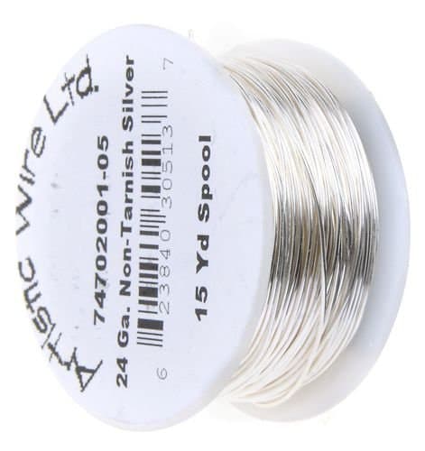 ART WIRE 18G Non Tarnish Silver plate, 20G, 22G, 24G, 26G, 28G, Artistic wire, wire to wrap stones, Stone Wrapping wire, Canadian Supplier - image 5