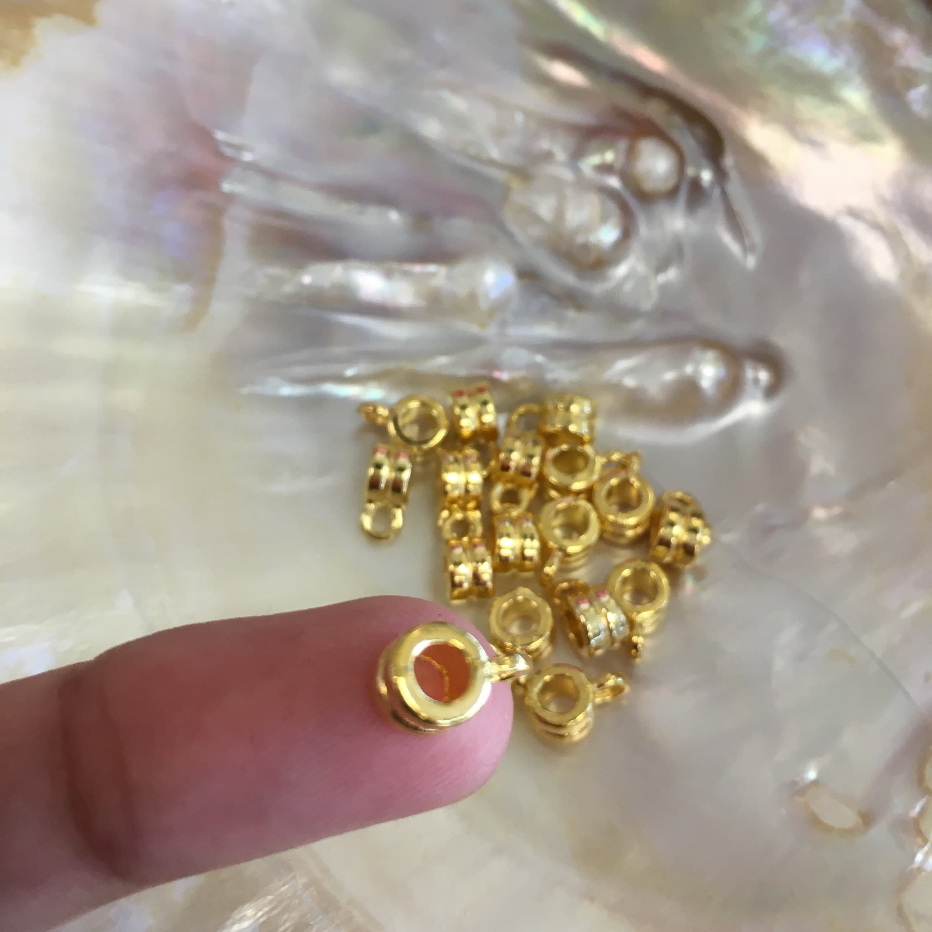 Alloy Gold Charm Hanger with line in center, Round Charm Hanger, Round Pendant, Alloy Round Charm Hanger, Pack of 20, Canadian Supplier - image 4